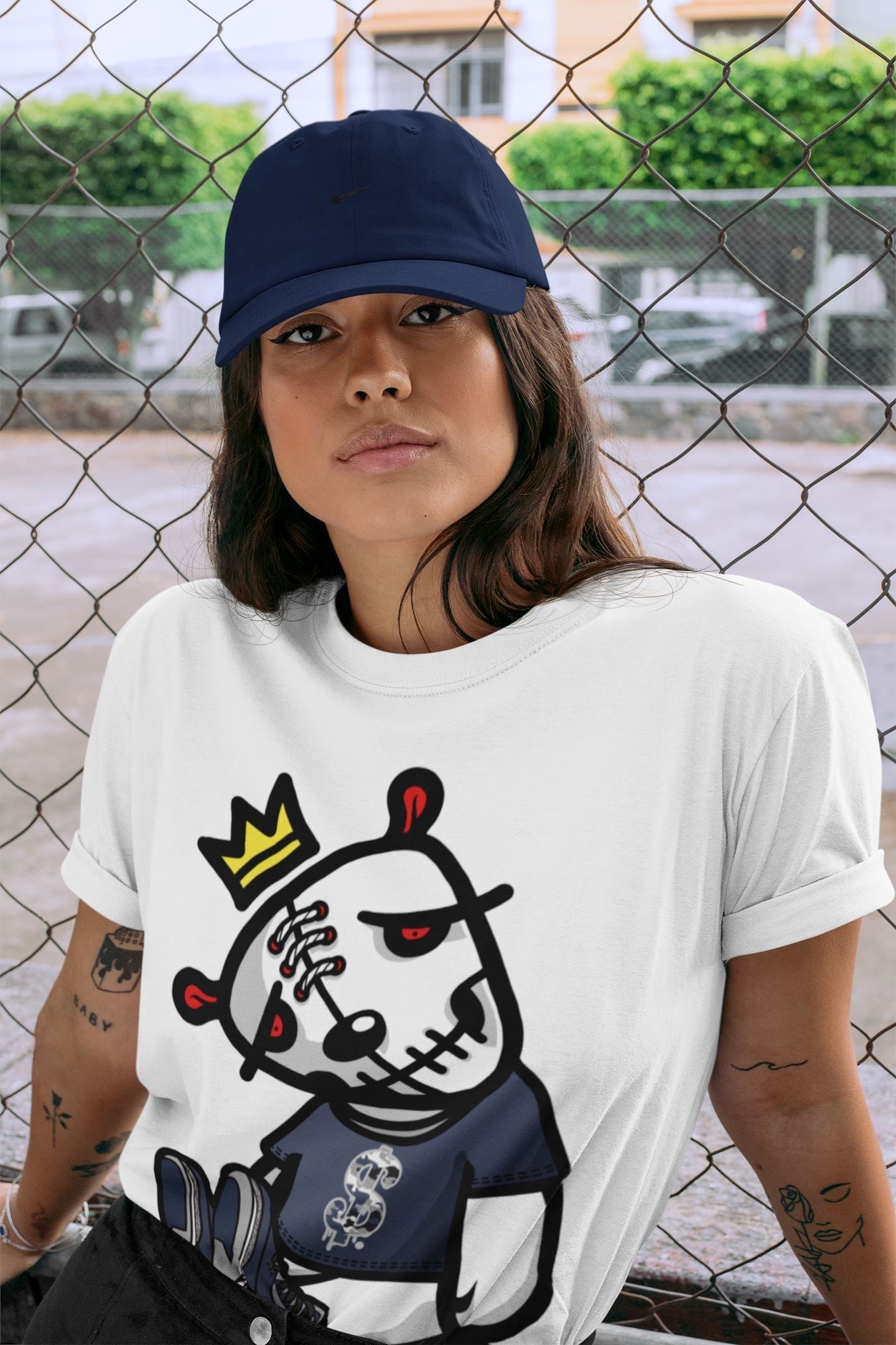 Dead Dolls Unisex Tops - Air Jordan 3 Midnight Navy