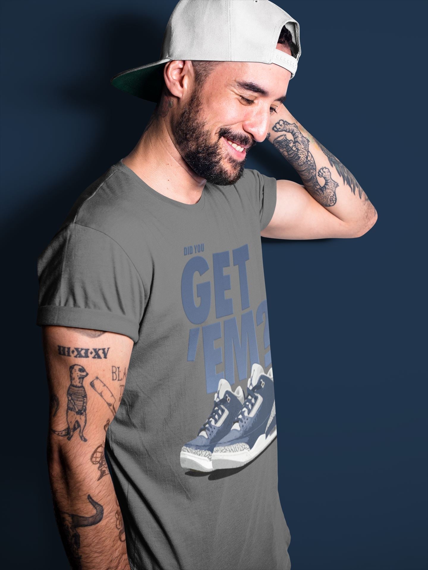 Did You Get 'Em Unisex Tops - Air Jordan 3 Midnight Navy