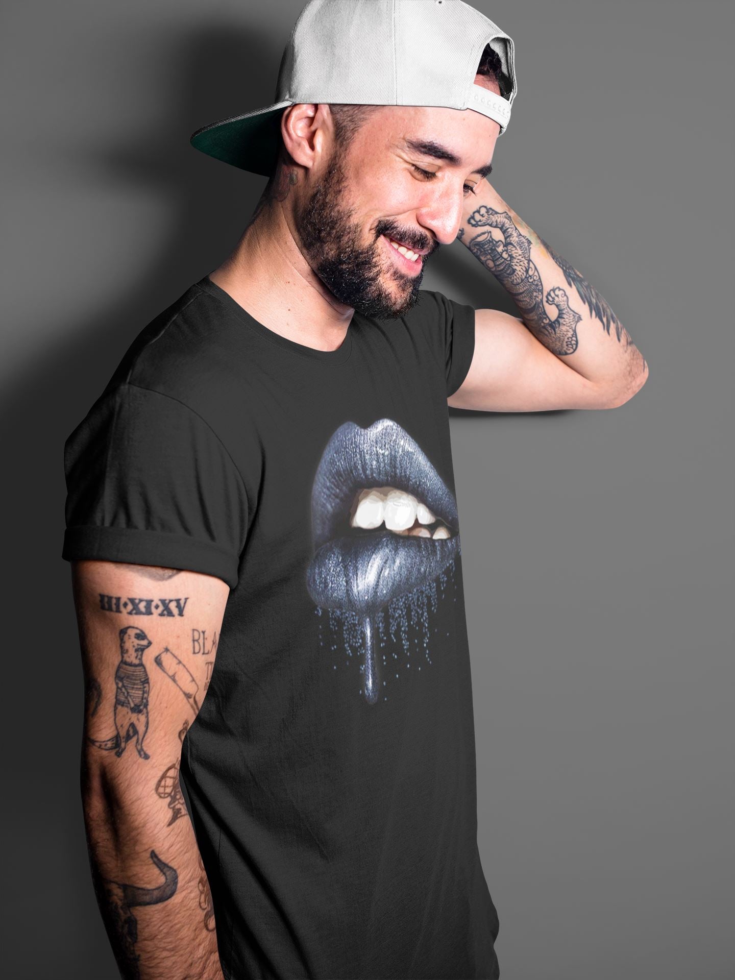 Dripping Lips Unisex Tops - Air Jordan 3 Midnight Navy