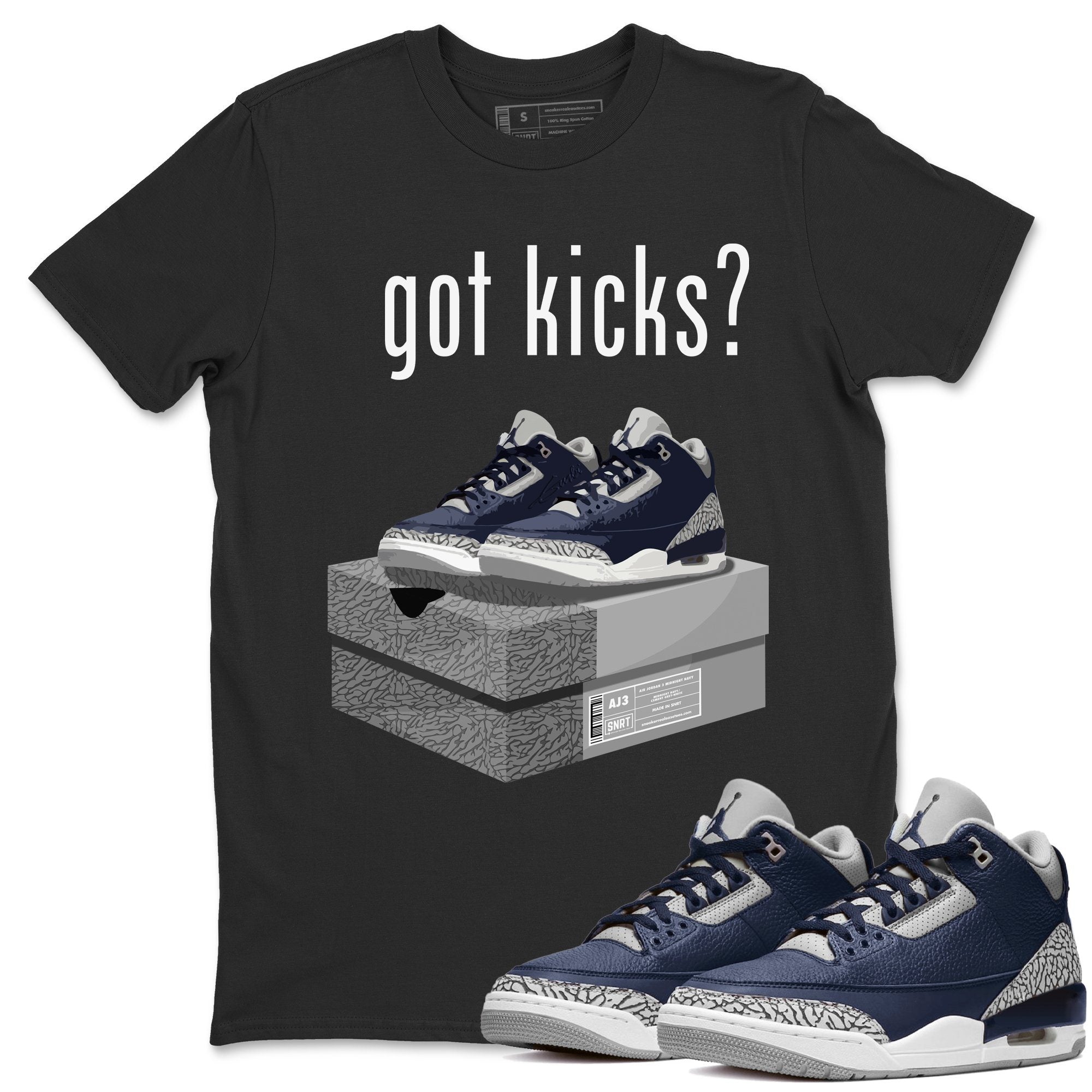 Got Kicks Unisex Tops - Air Jordan 3 Midnight Navy