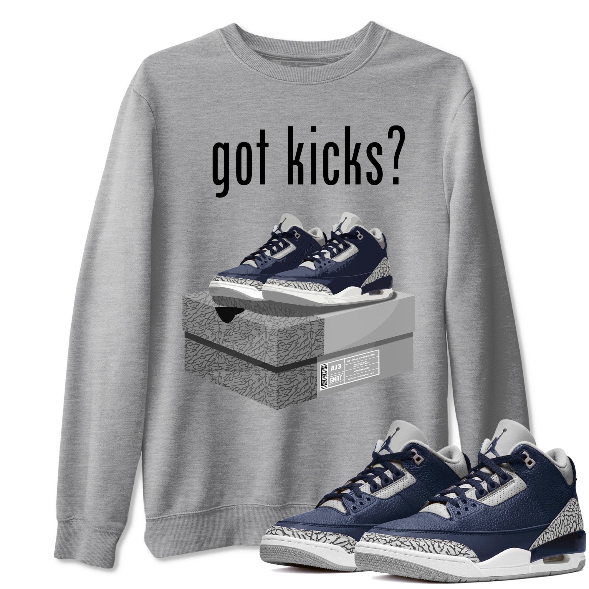 Got Kicks Unisex Tops - Air Jordan 3 Midnight Navy