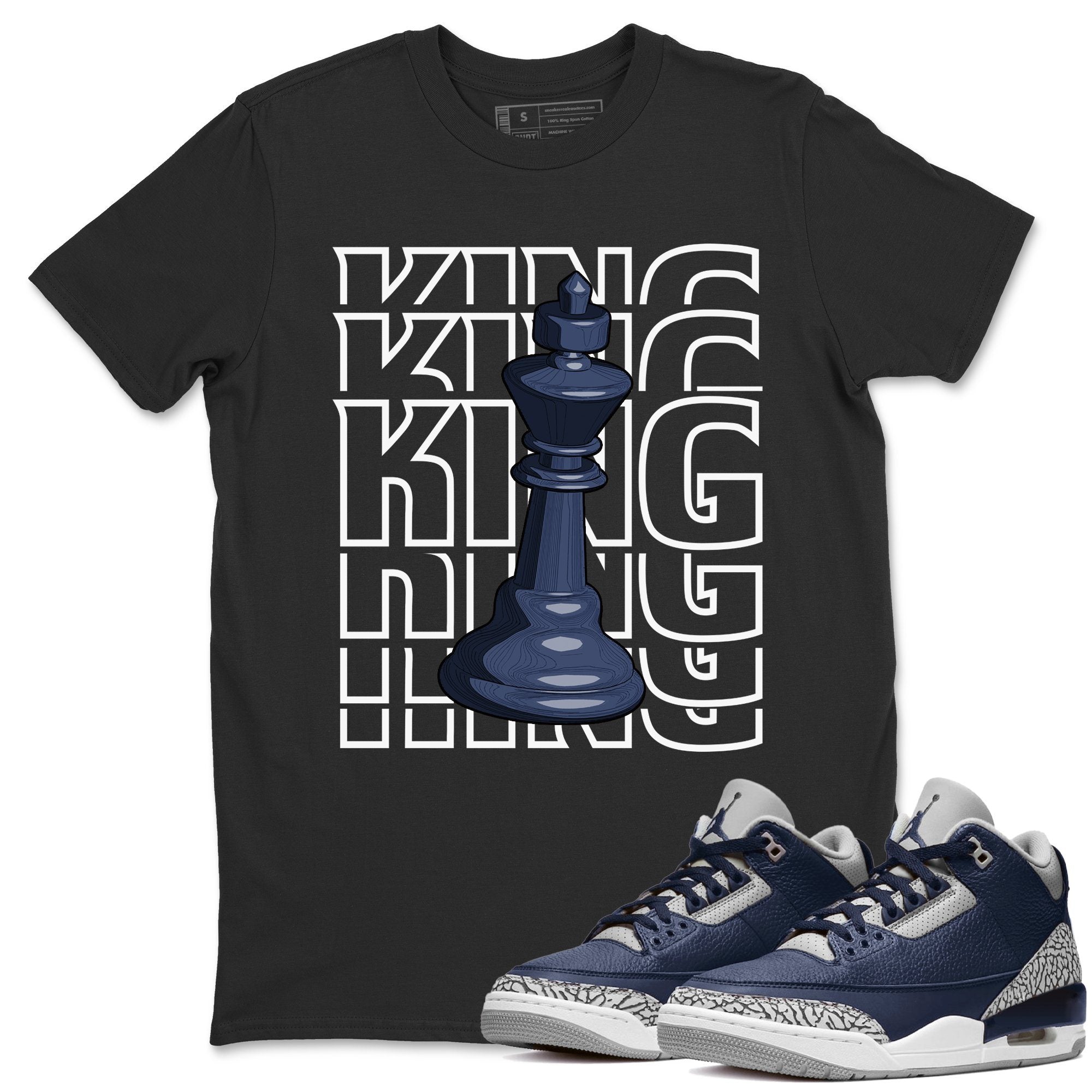 King Unisex Tops - Air Jordan 3 Midnight Navy