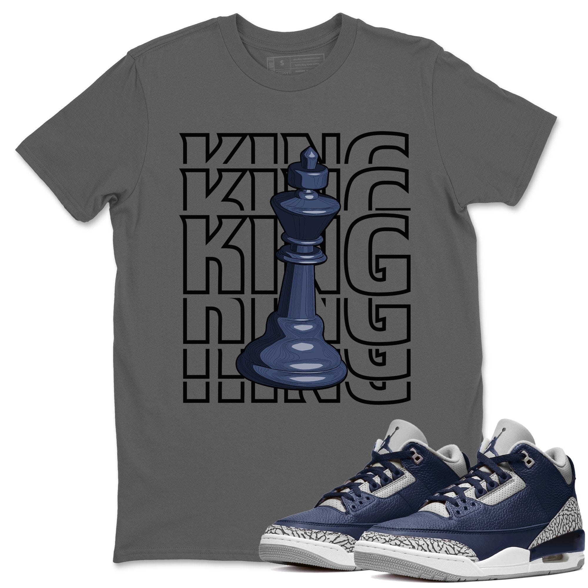 King Unisex Tops - Air Jordan 3 Midnight Navy