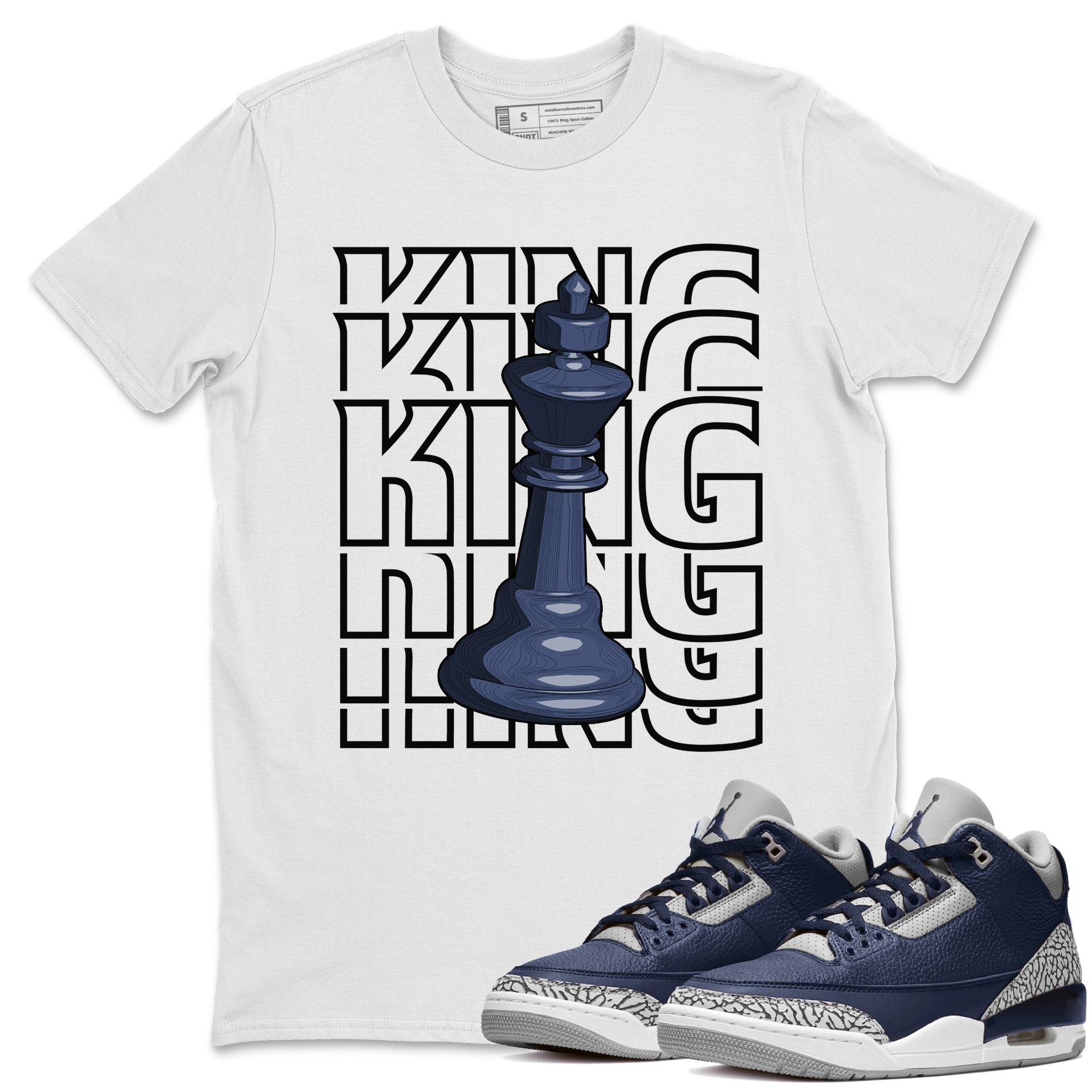 King Unisex Tops - Air Jordan 3 Midnight Navy