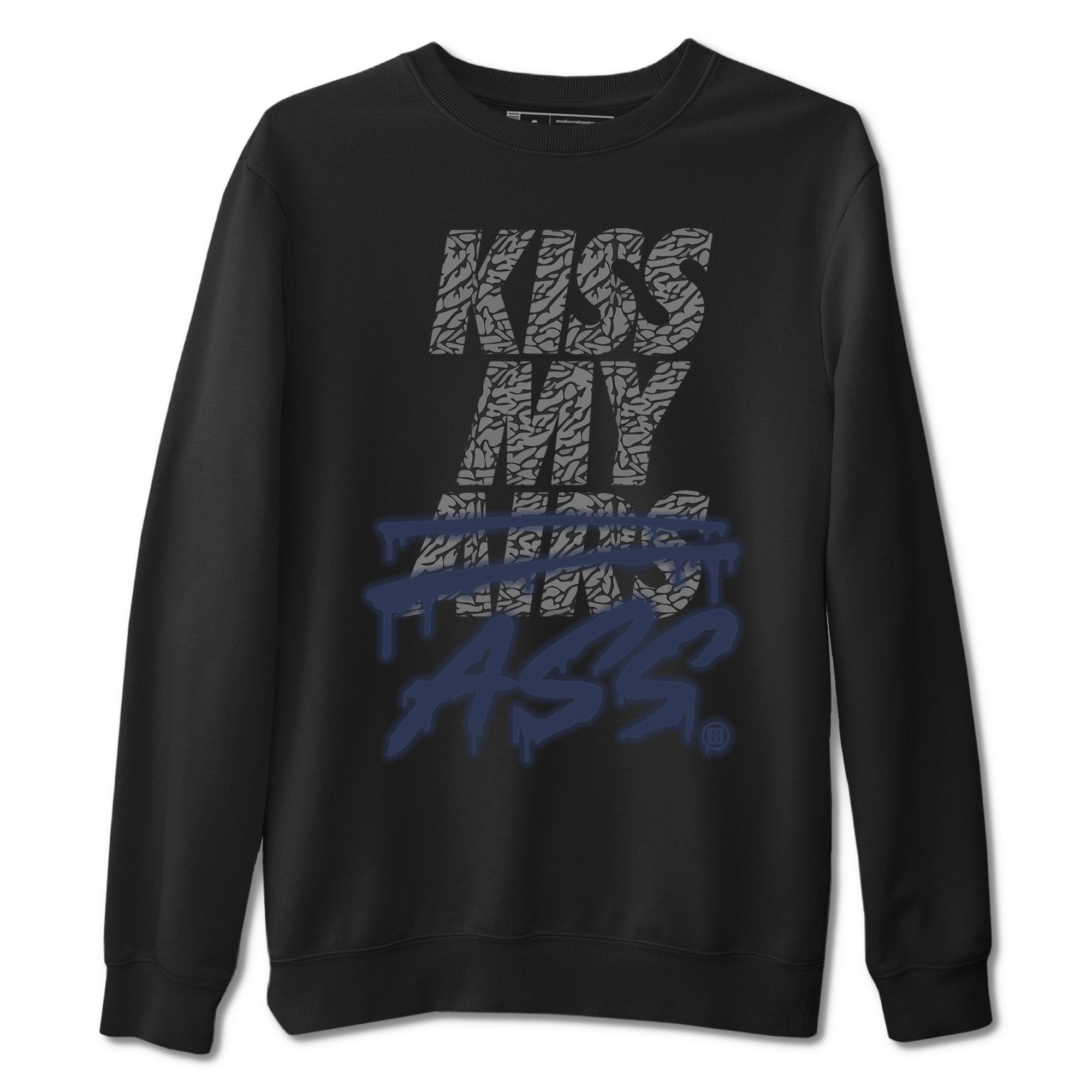 Kiss My Ass Unisex Tops - Air Jordan 3 Midnight Navy