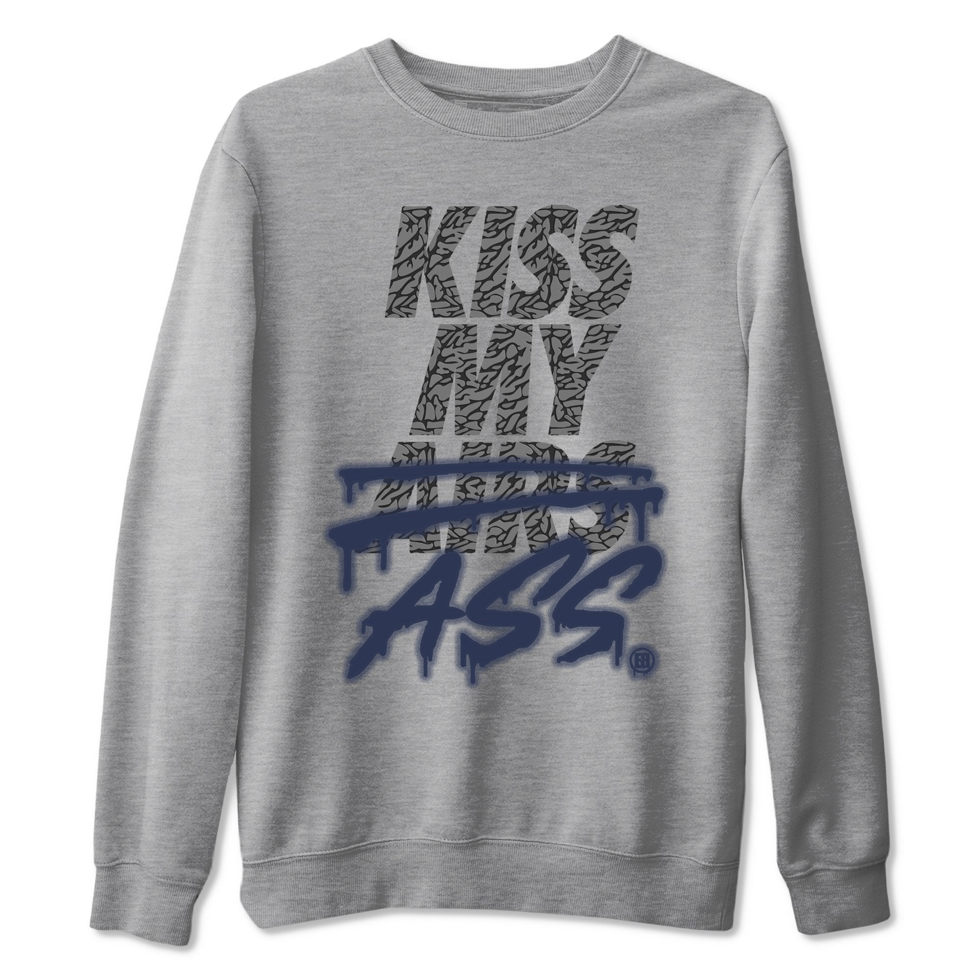 Kiss My Ass Unisex Tops - Air Jordan 3 Midnight Navy
