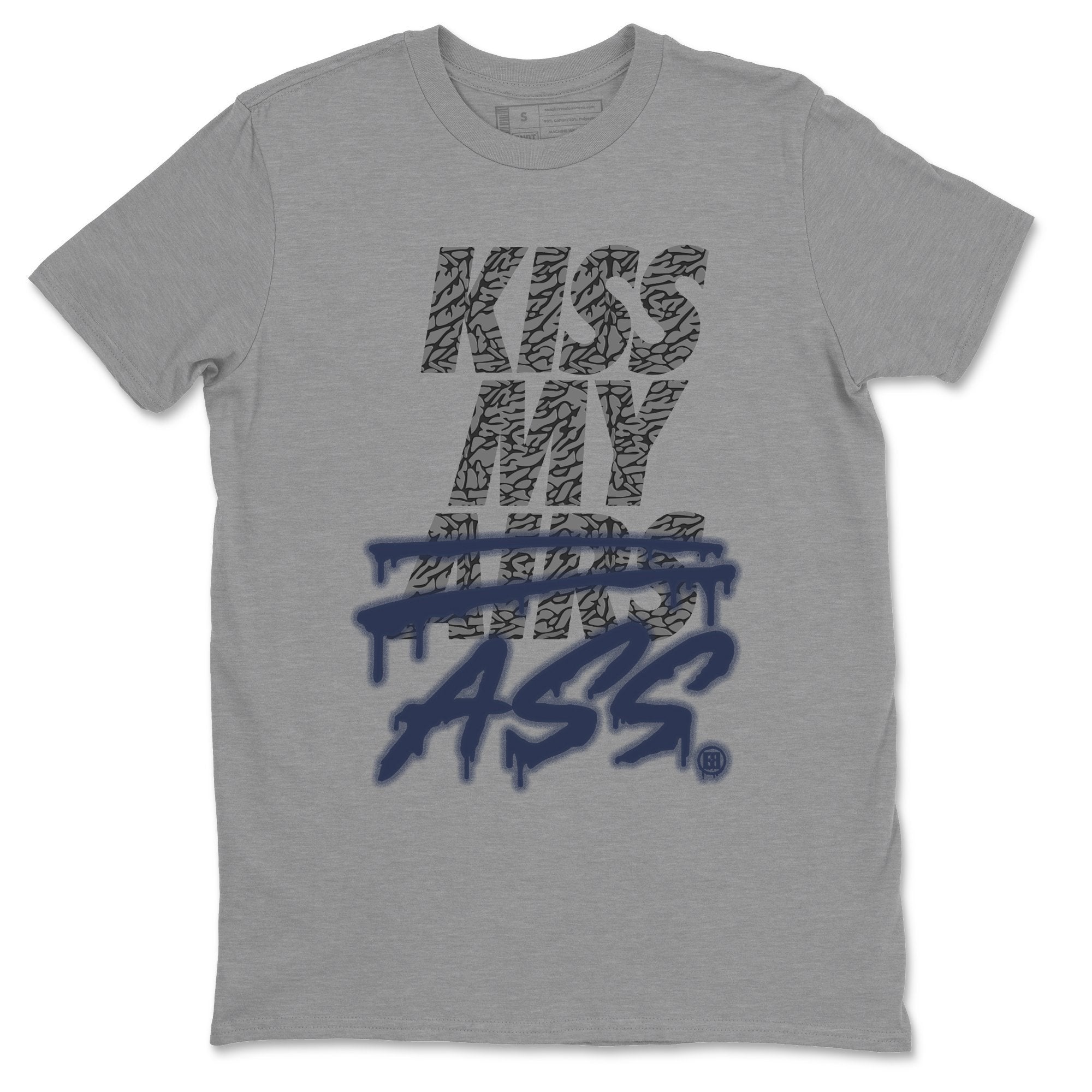 Kiss My Ass Unisex Tops - Air Jordan 3 Midnight Navy