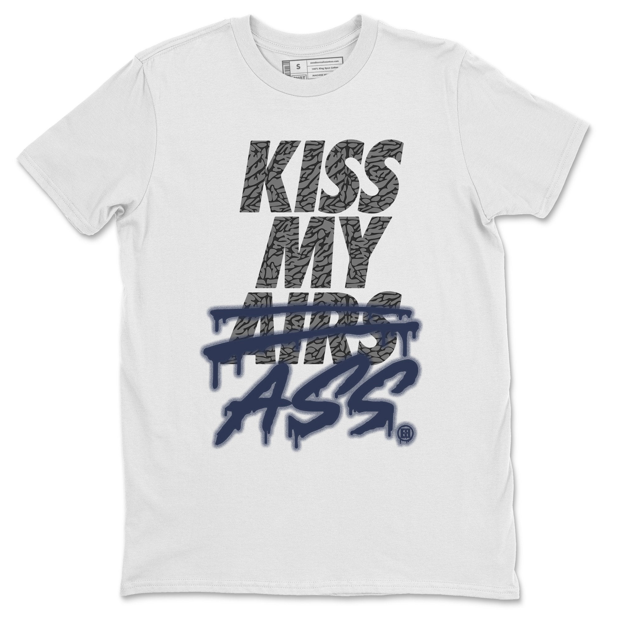 Kiss My Ass Unisex Tops - Air Jordan 3 Midnight Navy