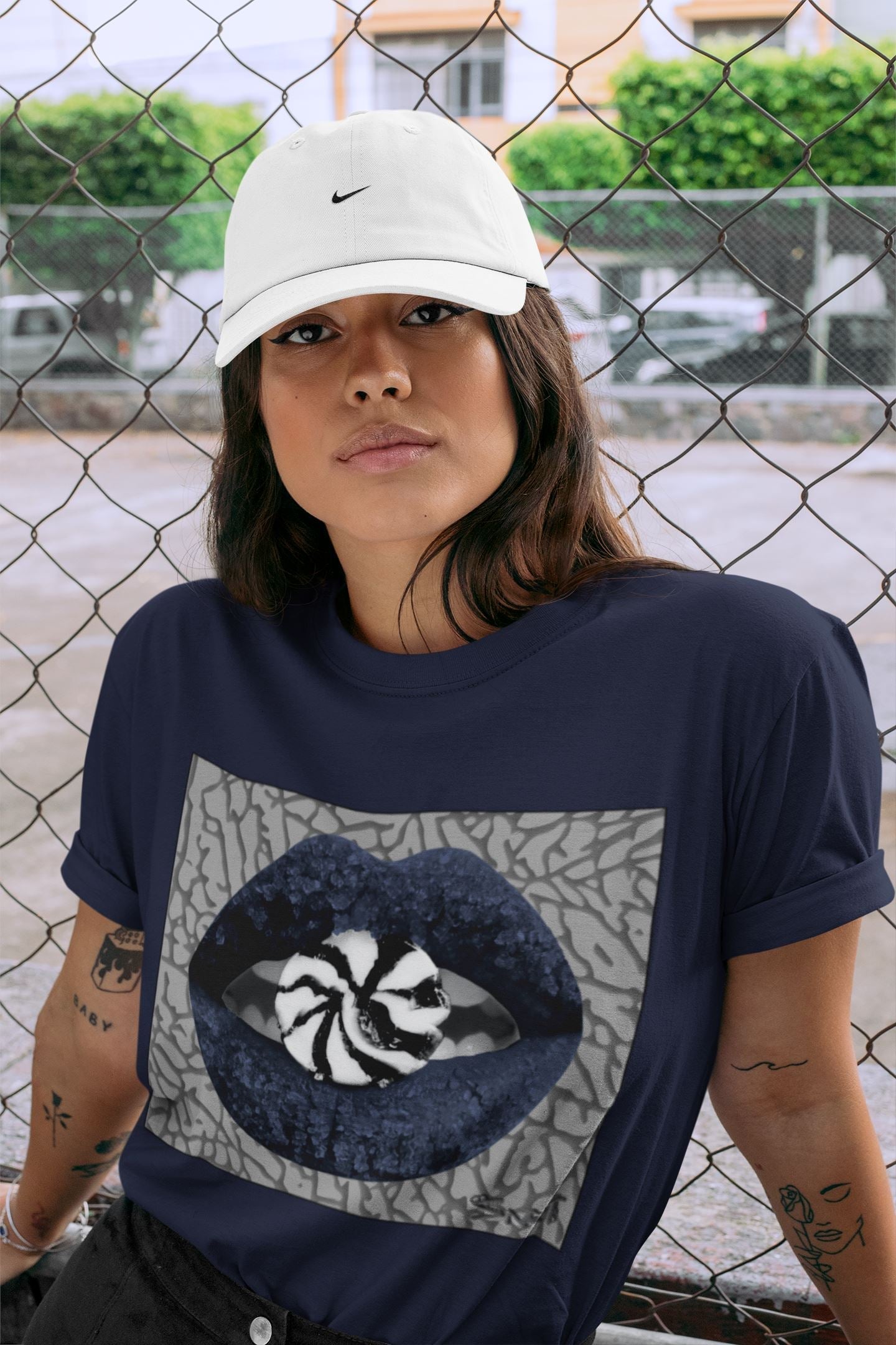 Lips Candy Unisex Tops - Air Jordan 3 Midnight Navy