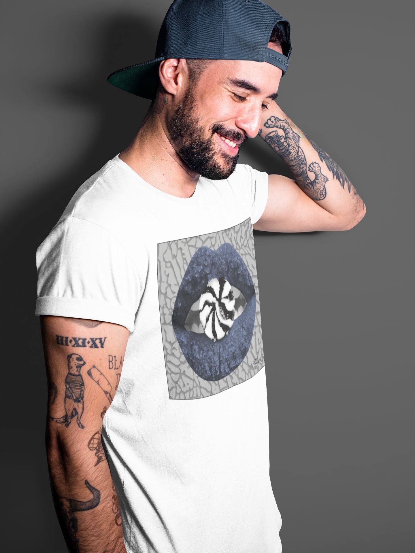 Lips Candy Unisex Tops - Air Jordan 3 Midnight Navy