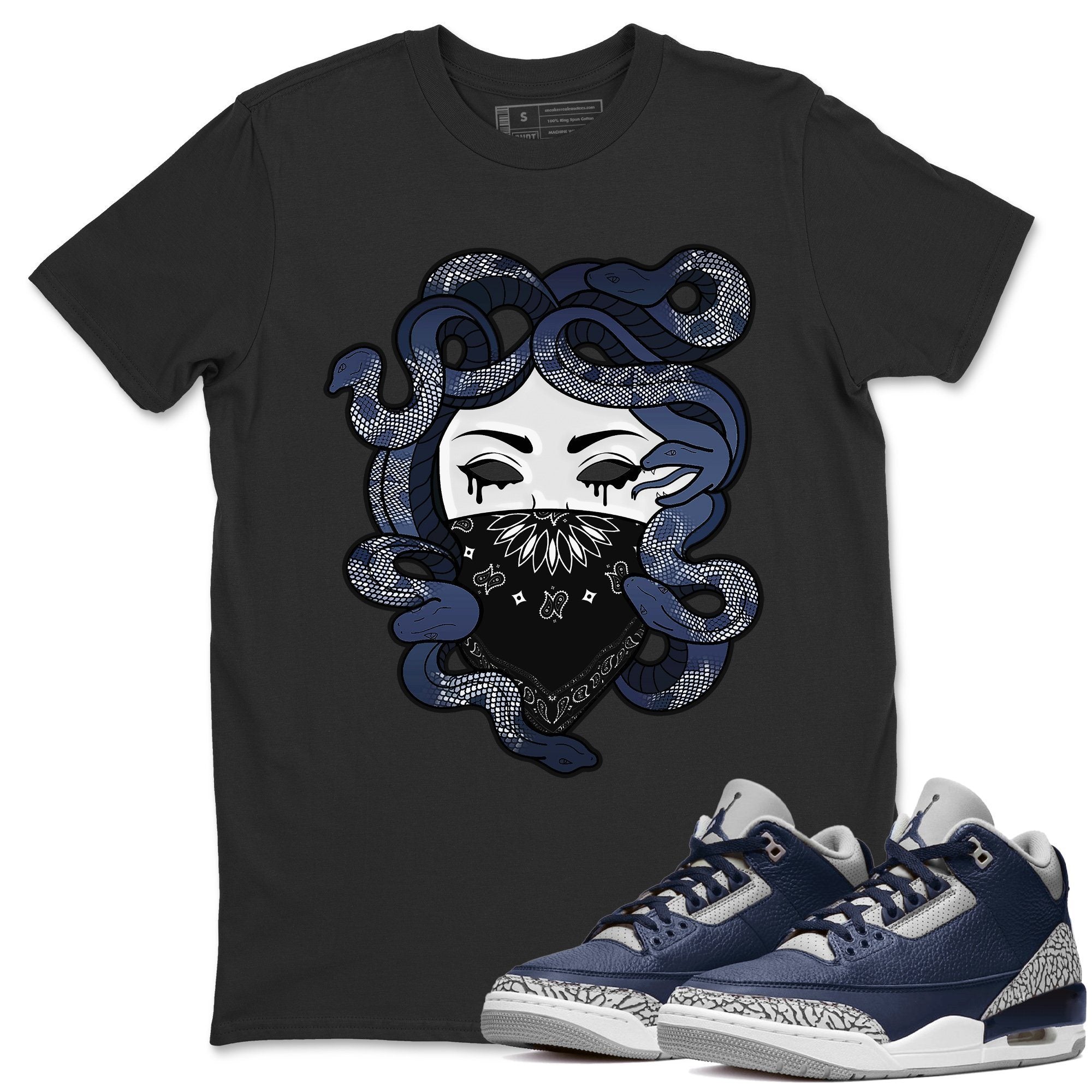 Medusa Unisex Tops - Air Jordan 3 Midnight Navy
