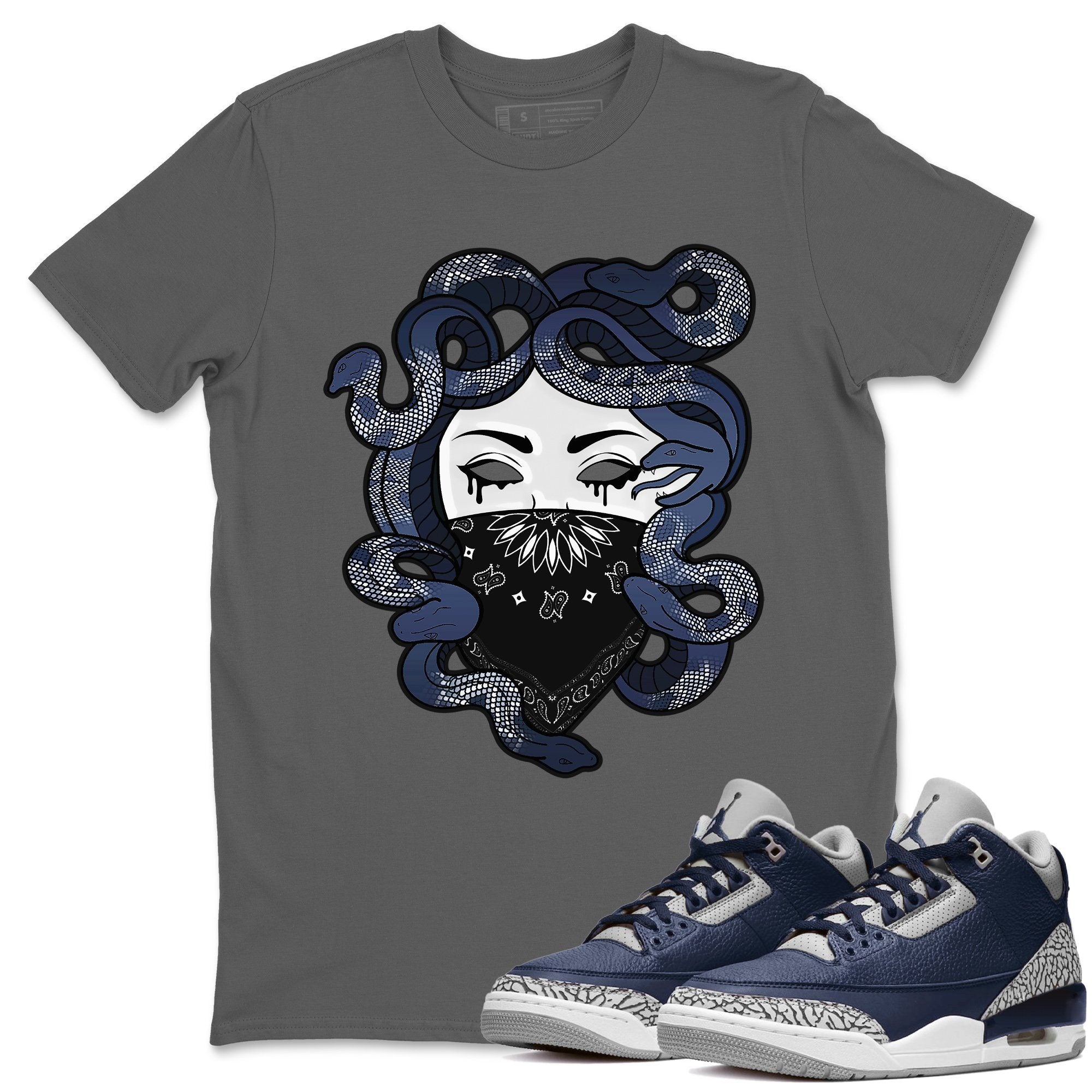Medusa Unisex Tops - Air Jordan 3 Midnight Navy