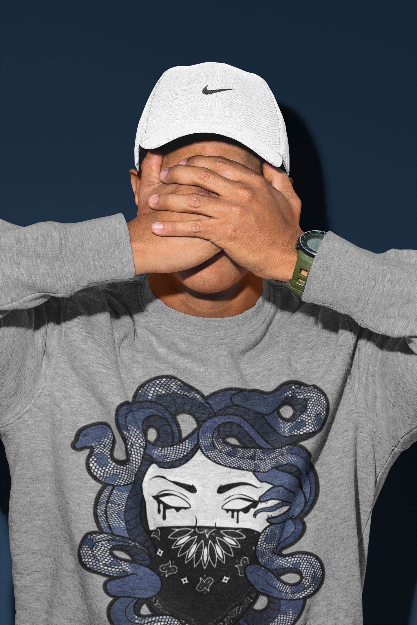 Medusa Unisex Tops - Air Jordan 3 Midnight Navy