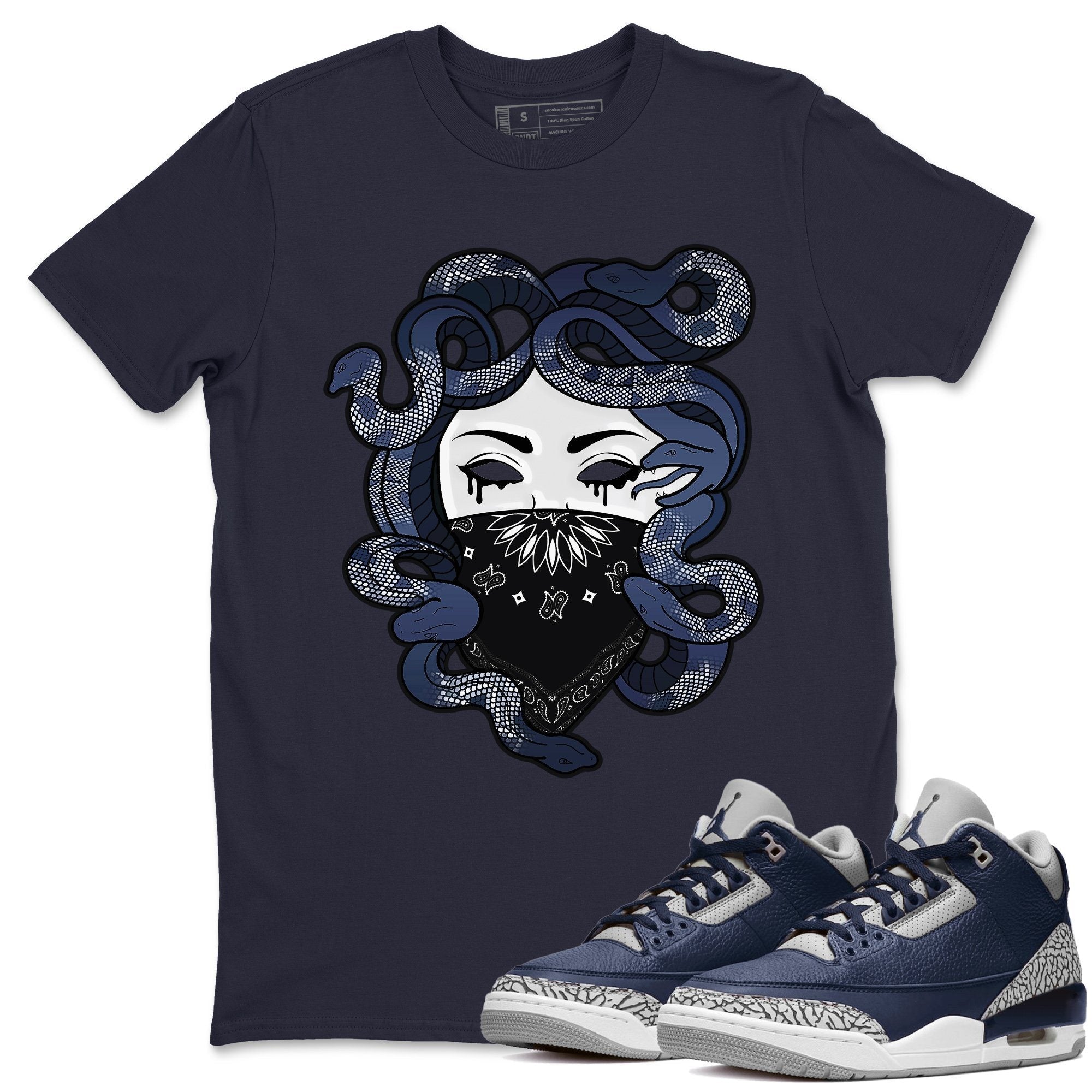 Medusa Unisex Tops - Air Jordan 3 Midnight Navy