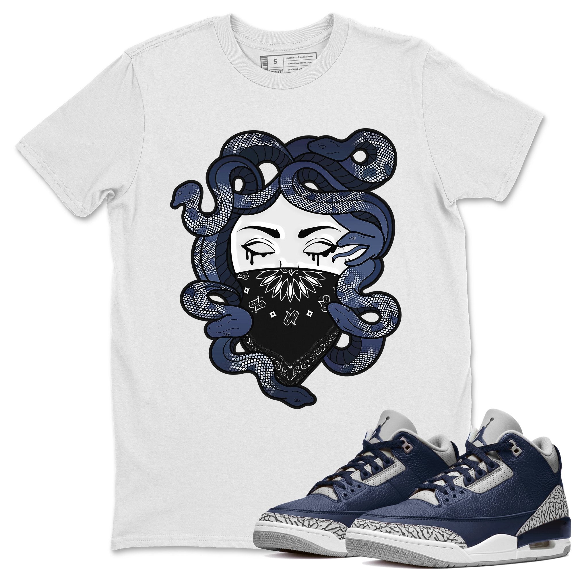 Medusa Unisex Tops - Air Jordan 3 Midnight Navy