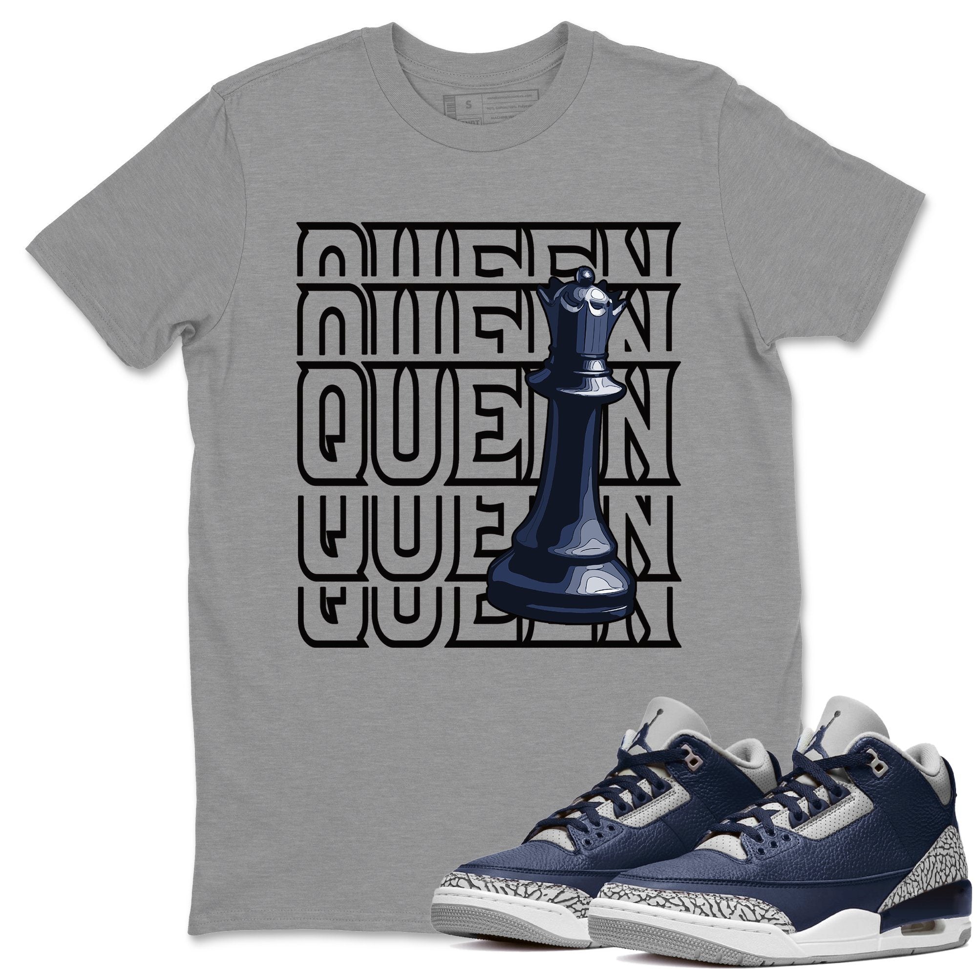 Queen Unisex Tops - Air Jordan 3 Midnight Navy