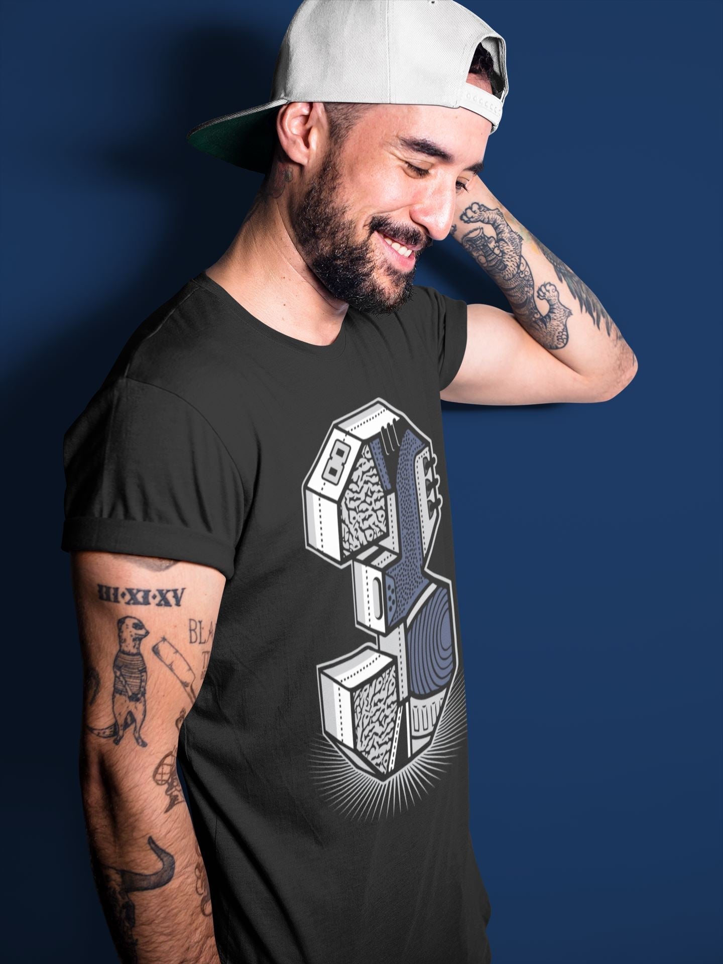 Three Statue Unisex Tops - Air Jordan 3 Midnight Navy