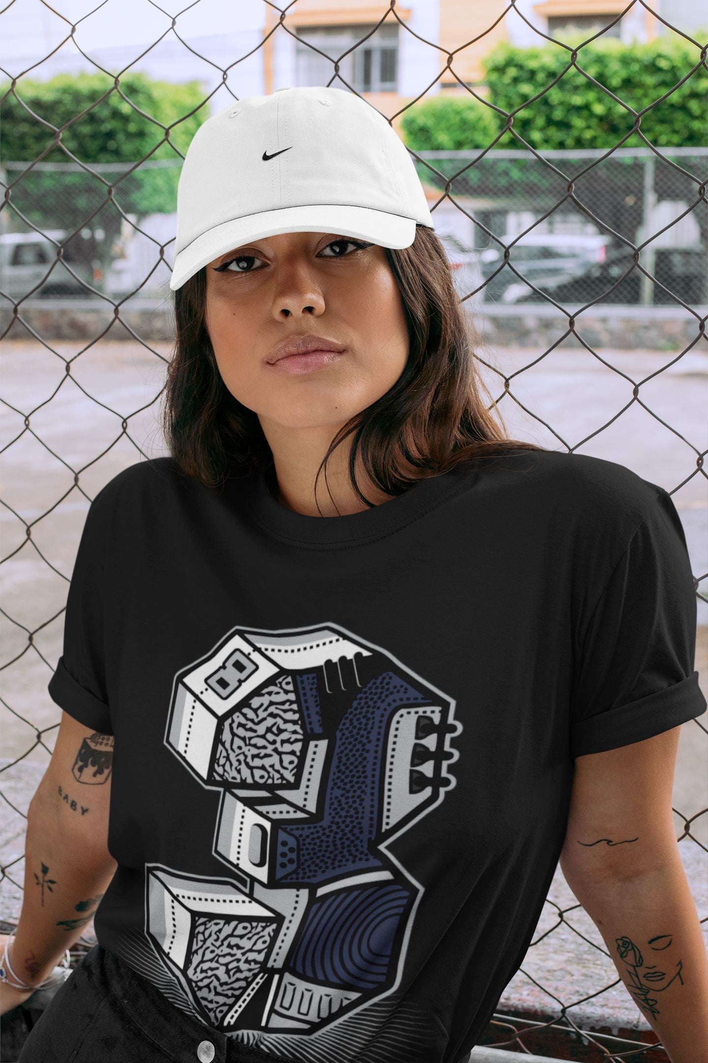 Three Statue Unisex Tops - Air Jordan 3 Midnight Navy
