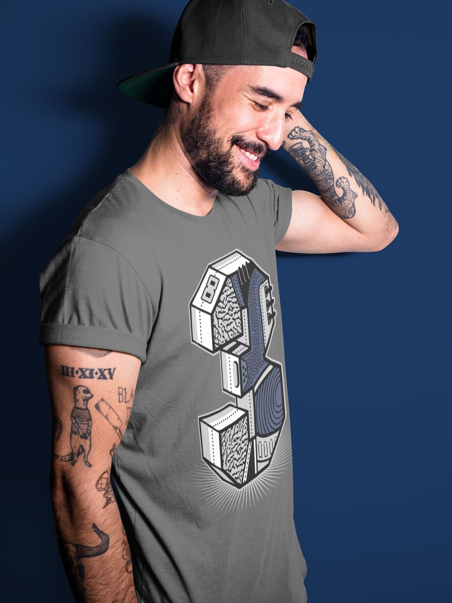 Three Statue Unisex Tops - Air Jordan 3 Midnight Navy