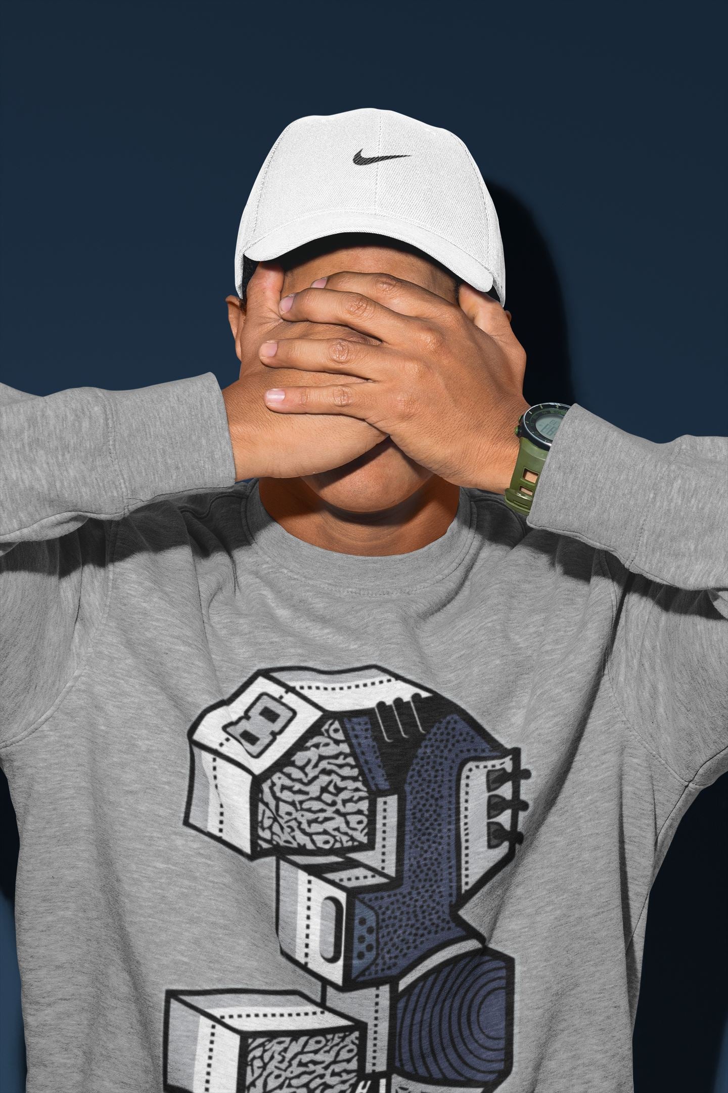 Three Statue Unisex Tops - Air Jordan 3 Midnight Navy