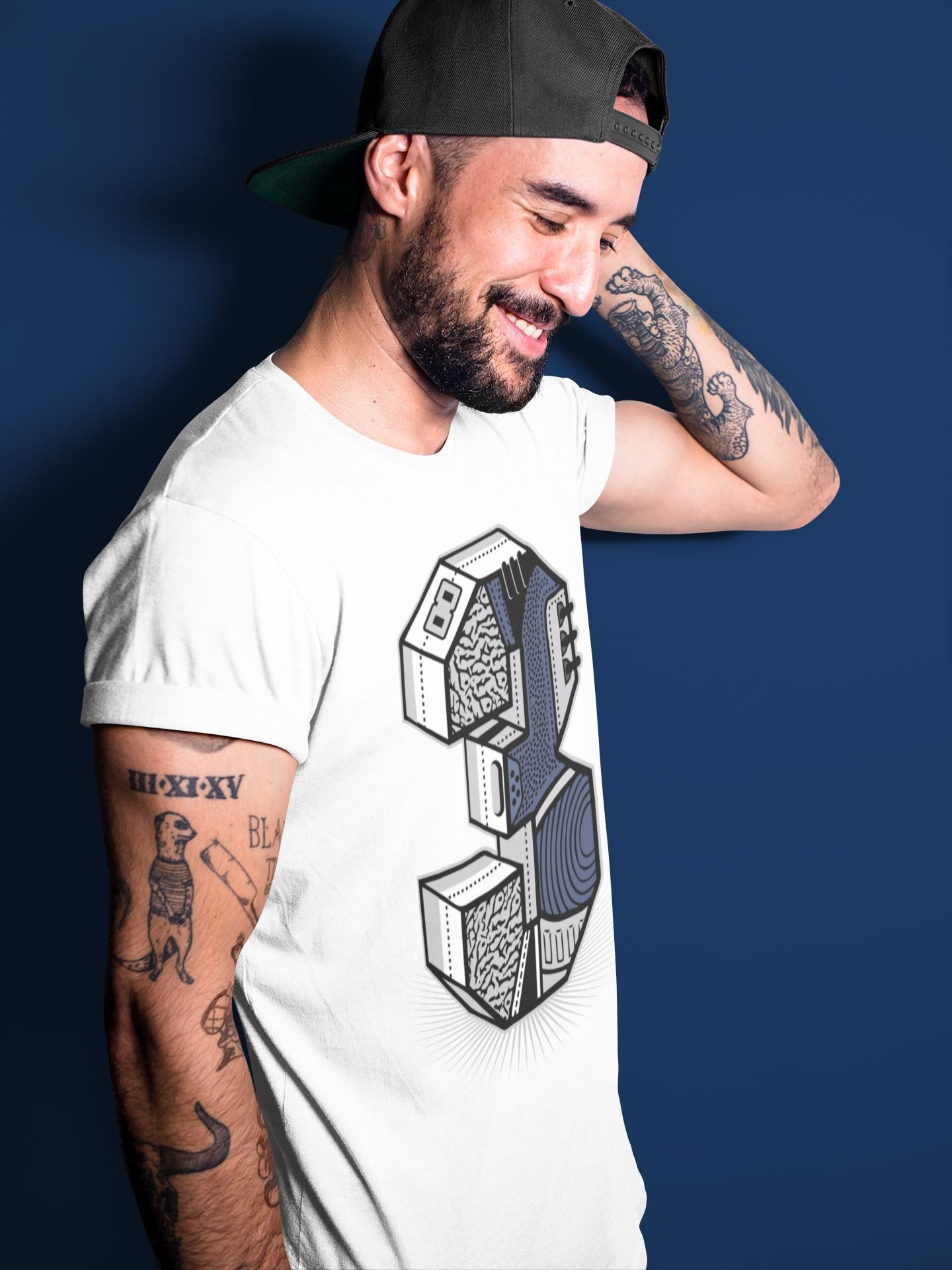 Three Statue Unisex Tops - Air Jordan 3 Midnight Navy
