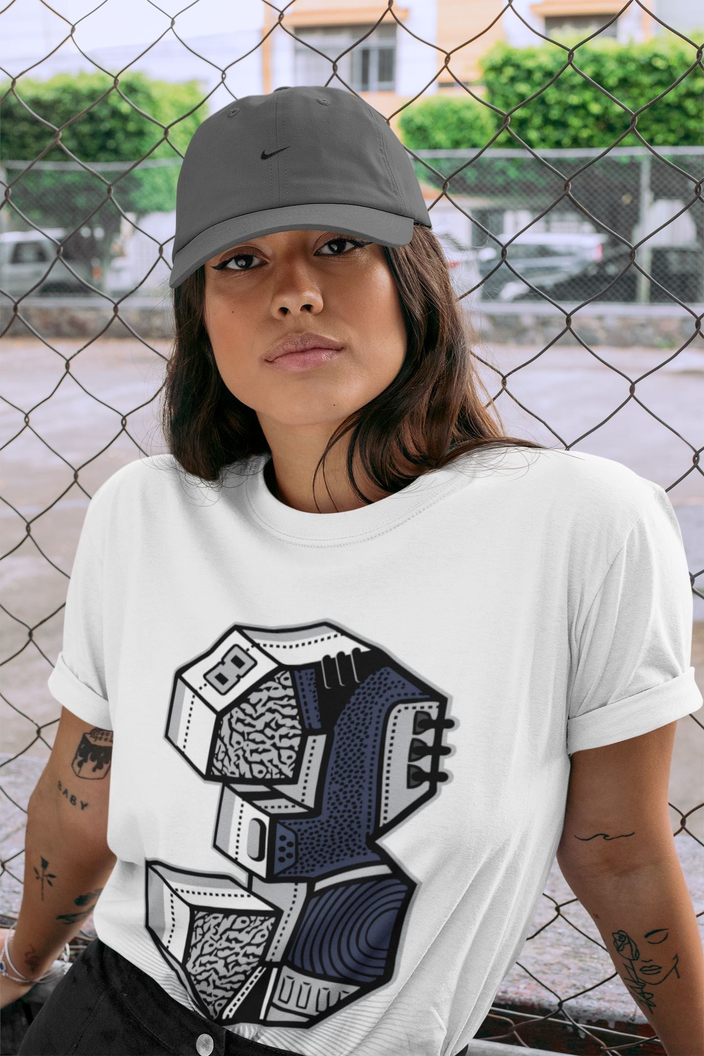 Three Statue Unisex Tops - Air Jordan 3 Midnight Navy