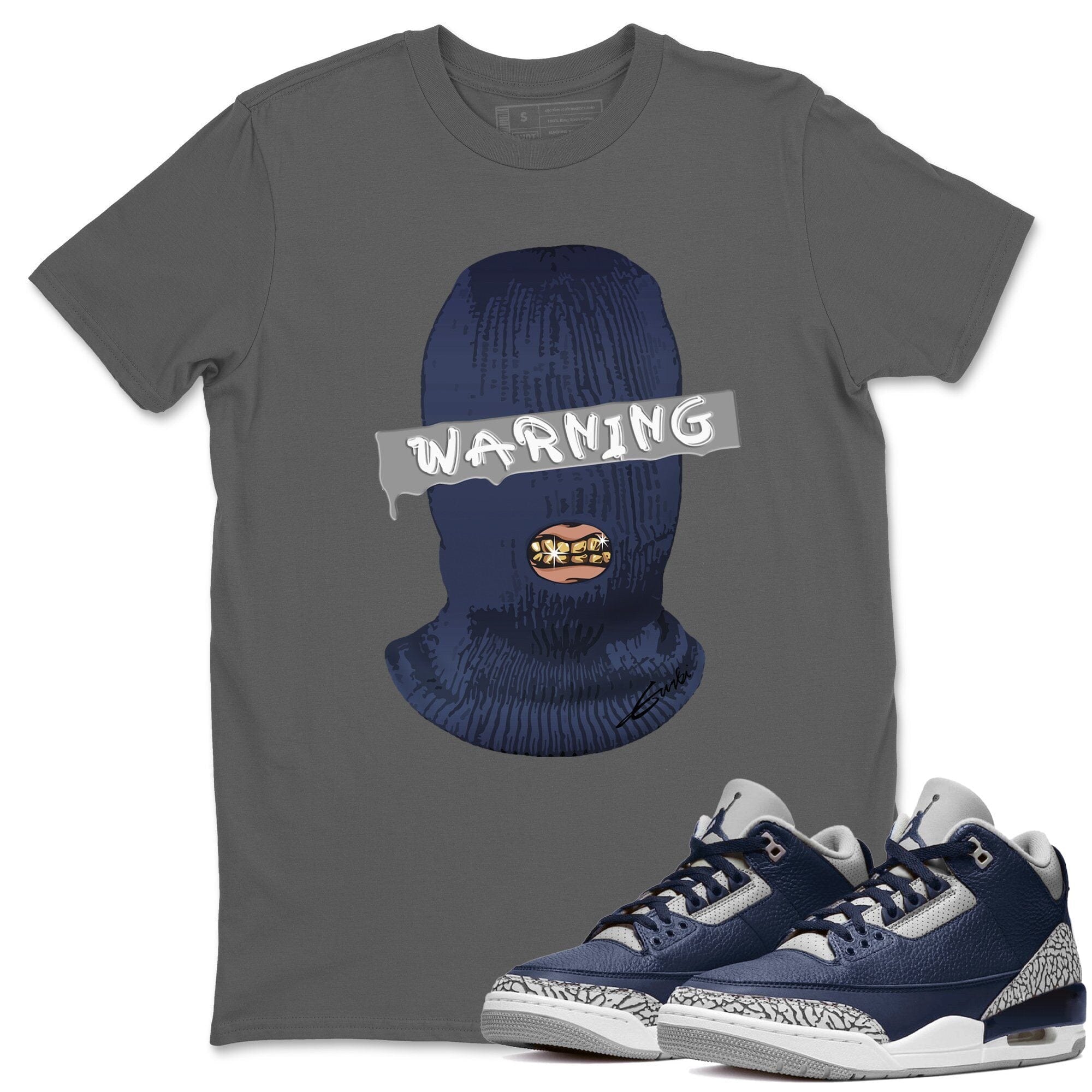 Warning Unisex Tops - Air Jordan 3 Midnight Navy