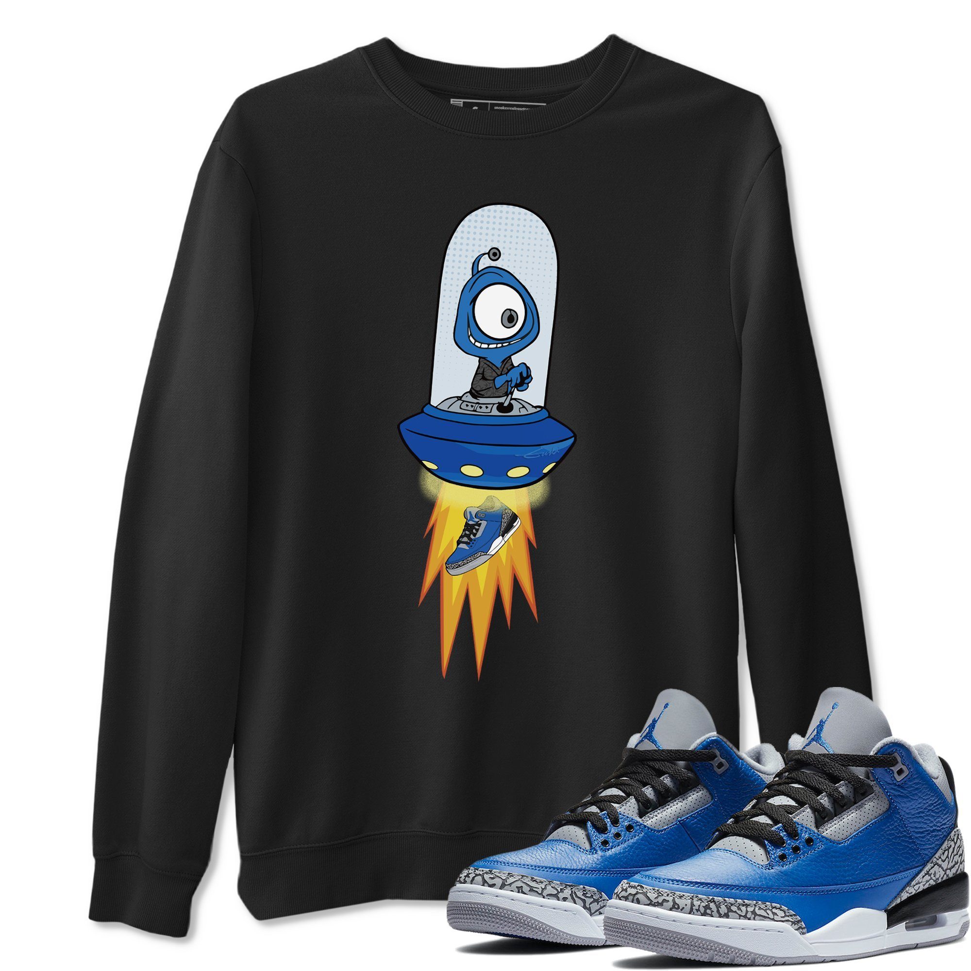 Alien Unisex Tops - Air Jordan 3 Varsity Royal
