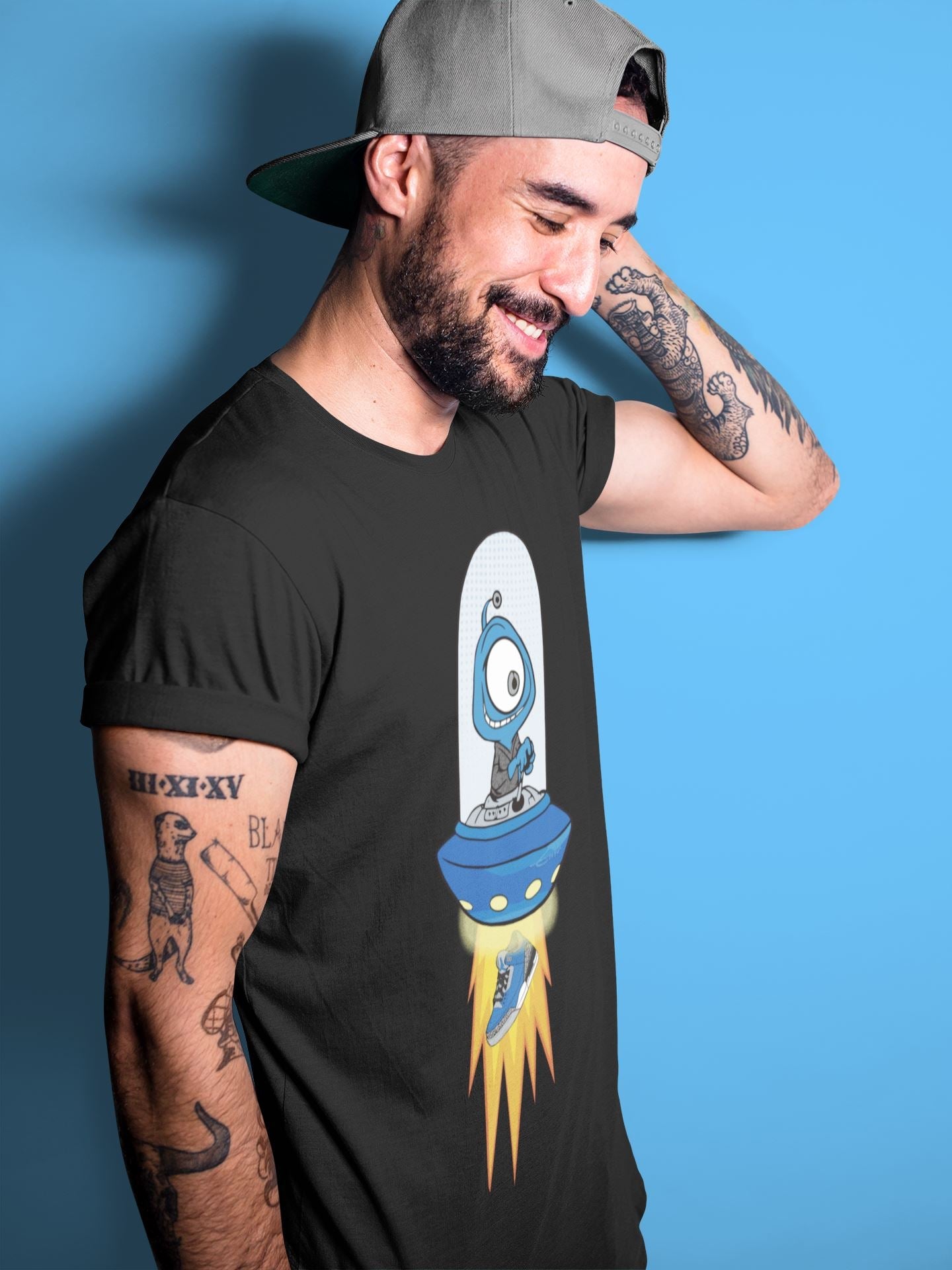 Alien Unisex Tops - Air Jordan 3 Varsity Royal