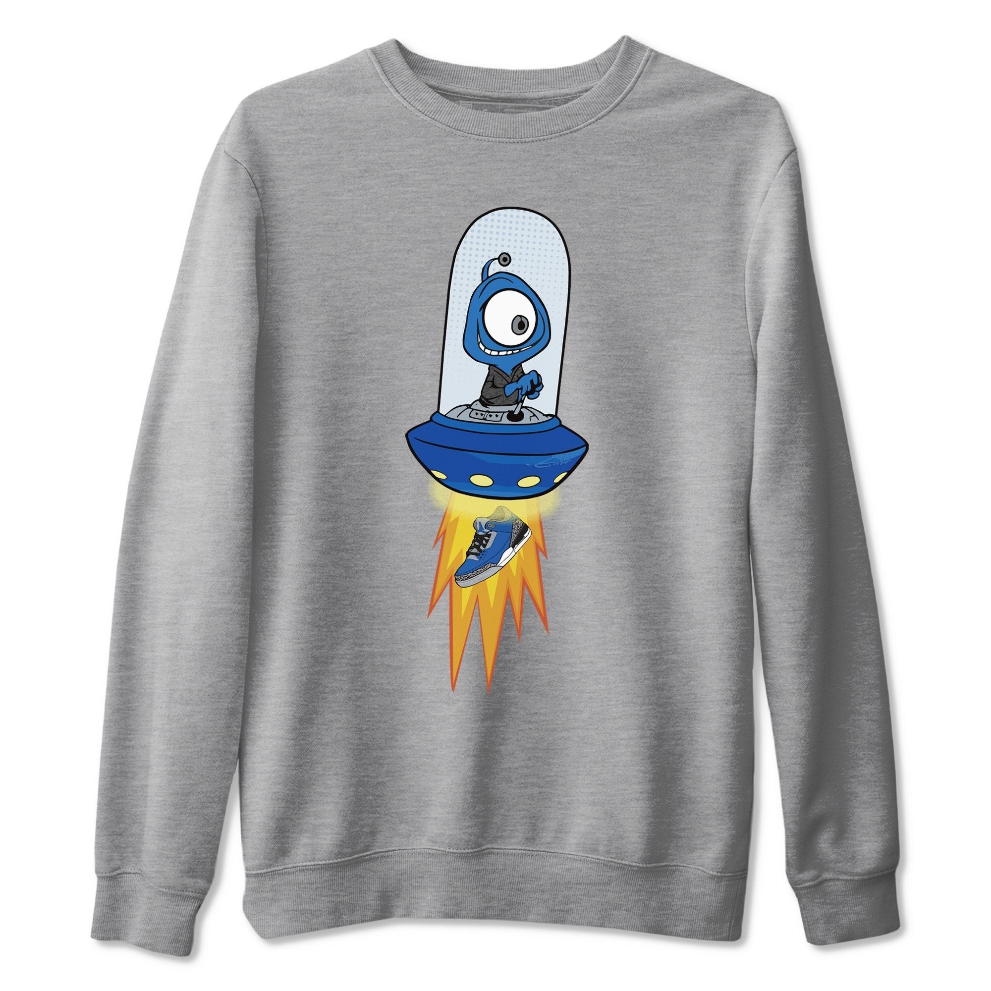 Alien Unisex Tops - Air Jordan 3 Varsity Royal