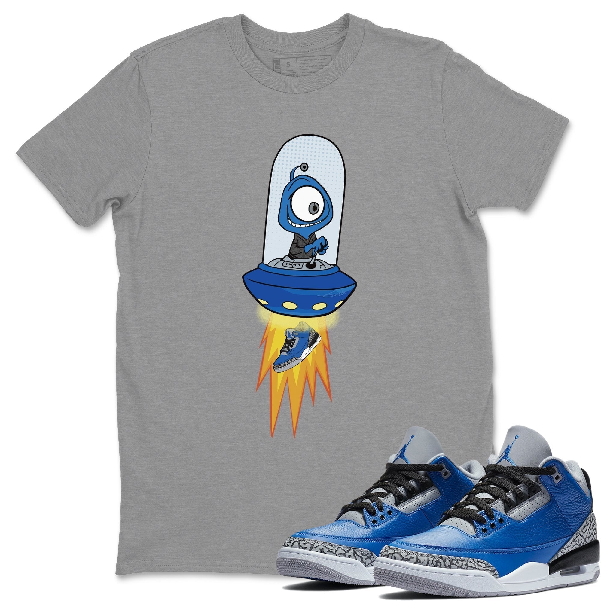Alien Unisex Tops - Air Jordan 3 Varsity Royal