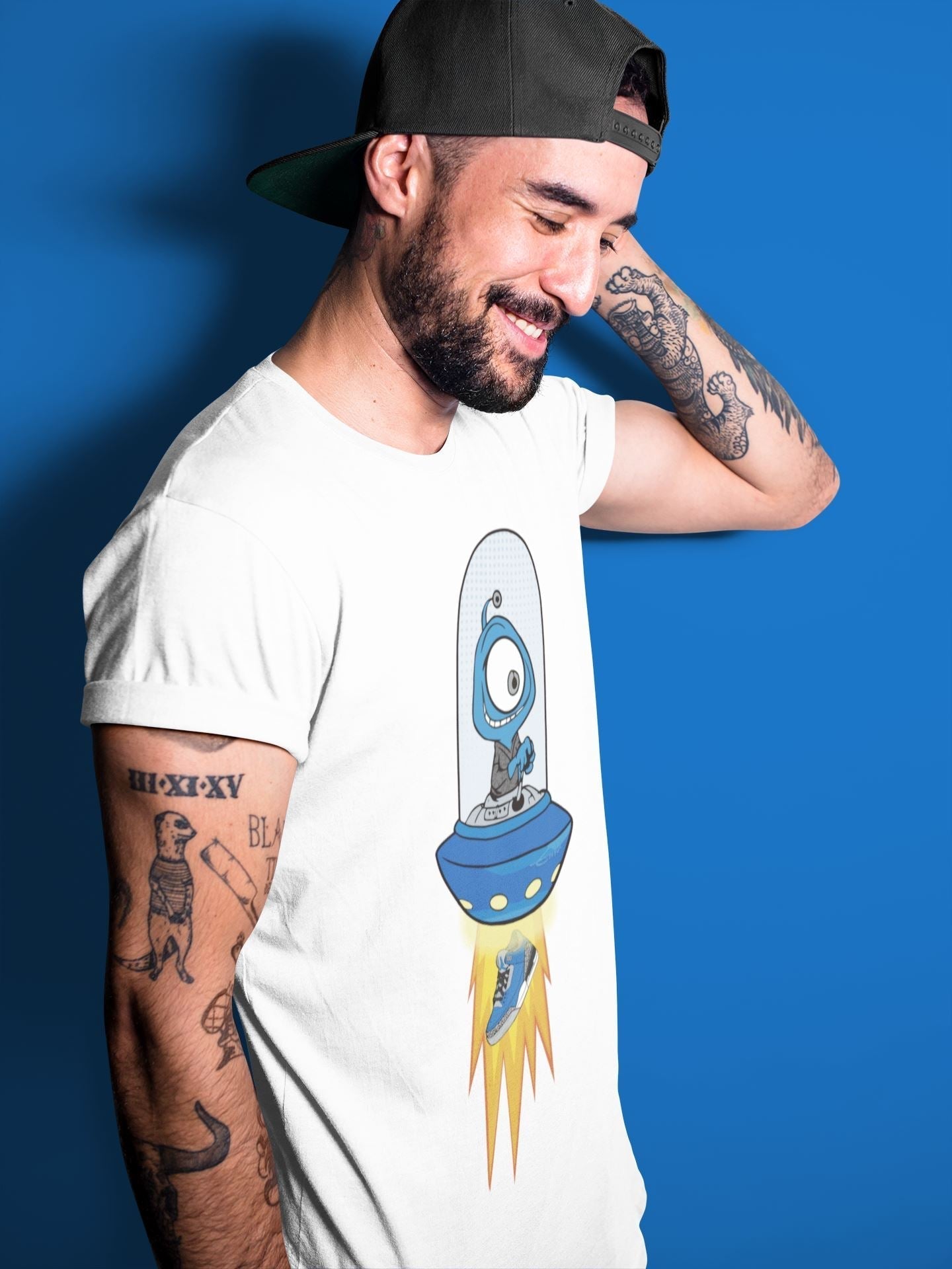 Alien Unisex Tops - Air Jordan 3 Varsity Royal