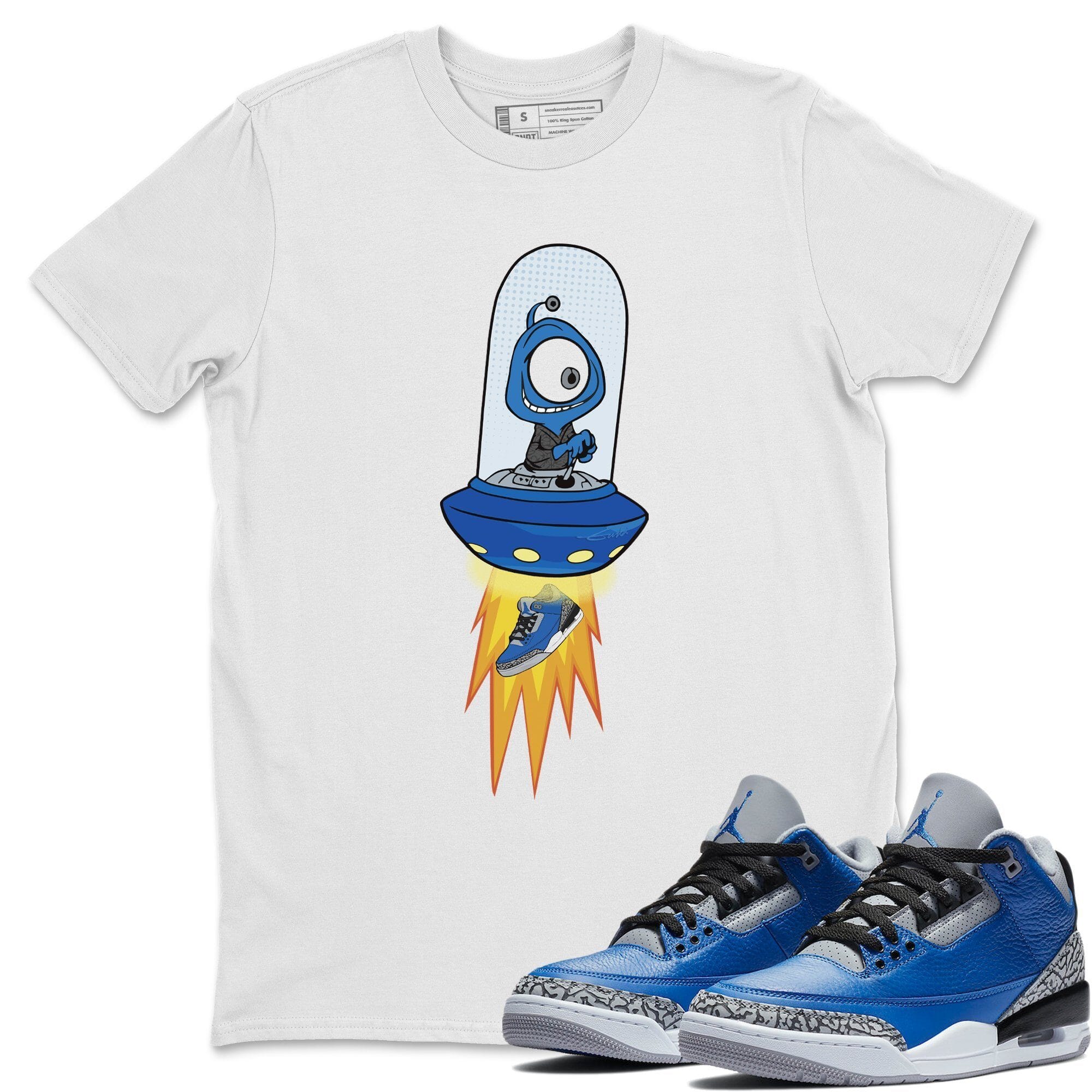 Alien Unisex Tops - Air Jordan 3 Varsity Royal