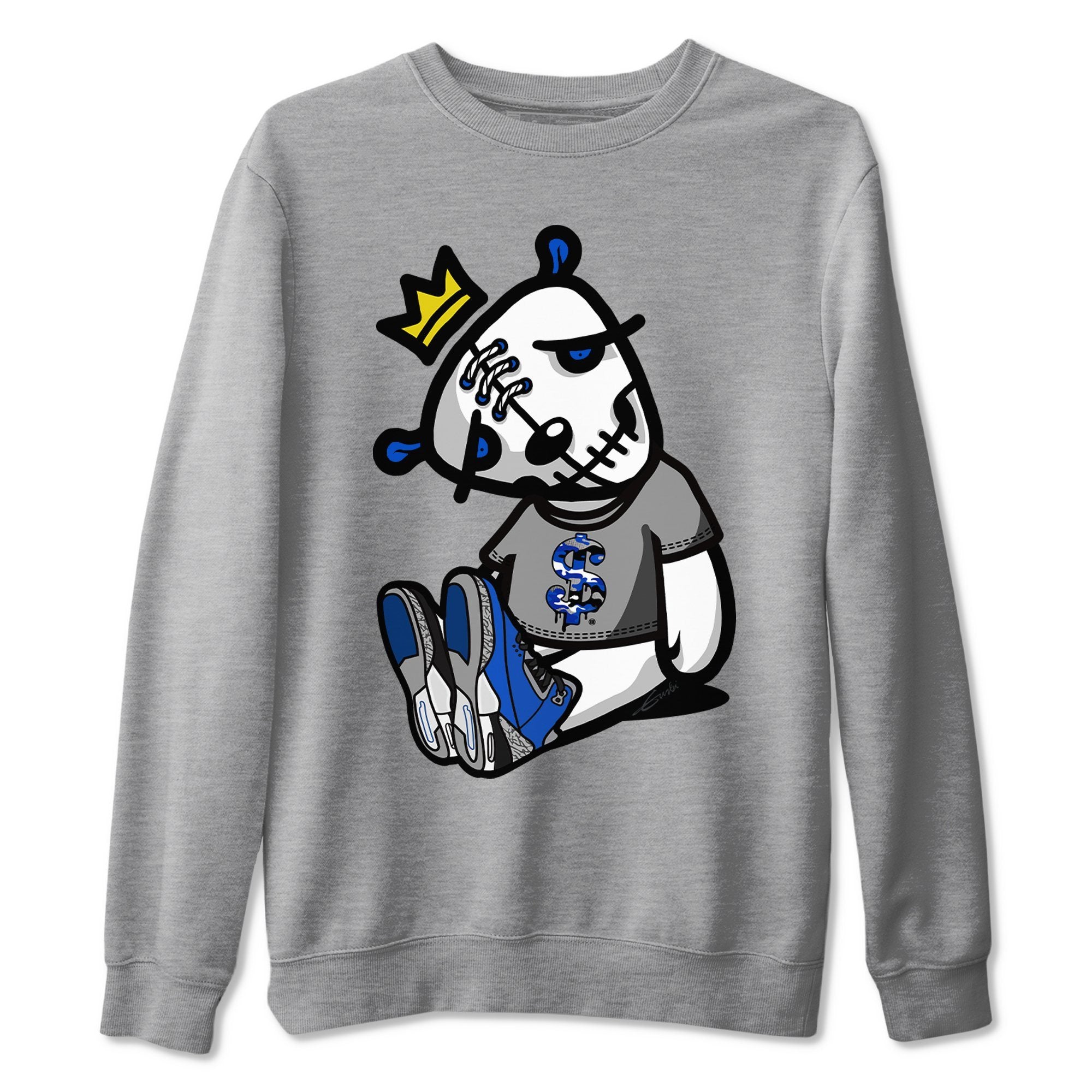 Dead Dolls Unisex Tops - Air Jordan 3 Varsity Royal