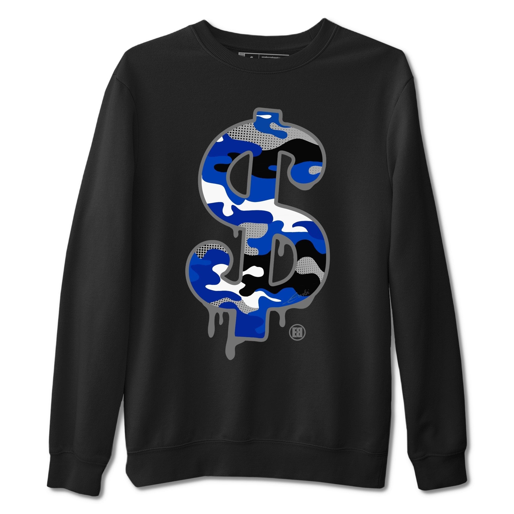 Dollar Camo Unisex Tops - Air Jordan 3 Varsity Royal