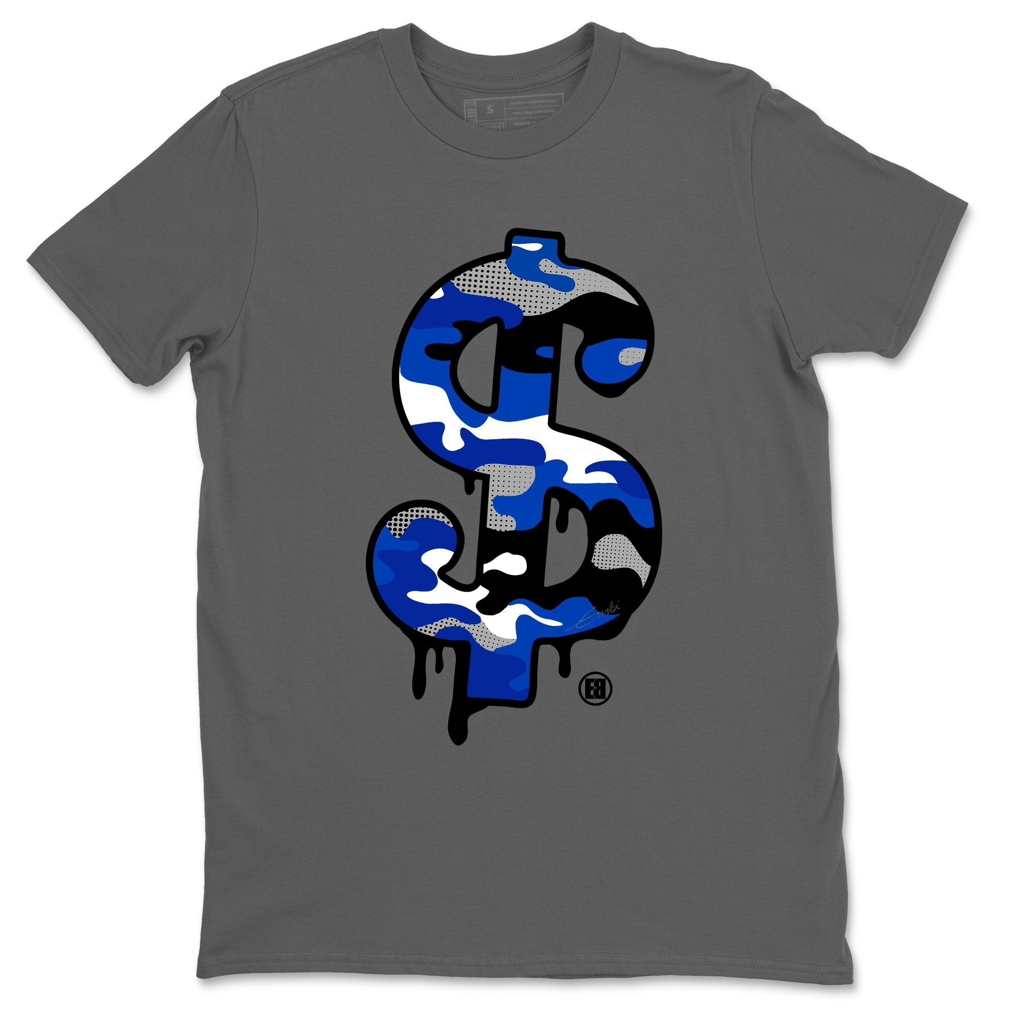 Dollar Camo Unisex Tops - Air Jordan 3 Varsity Royal