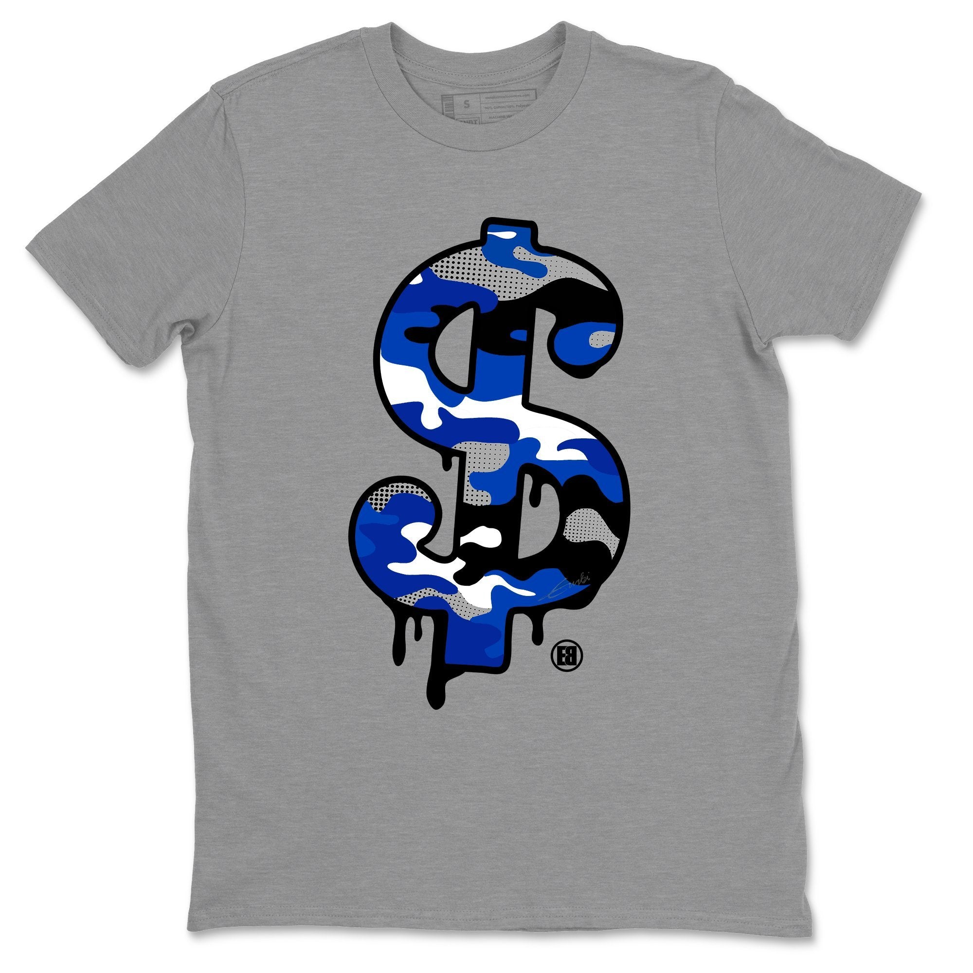 Dollar Camo Unisex Tops - Air Jordan 3 Varsity Royal