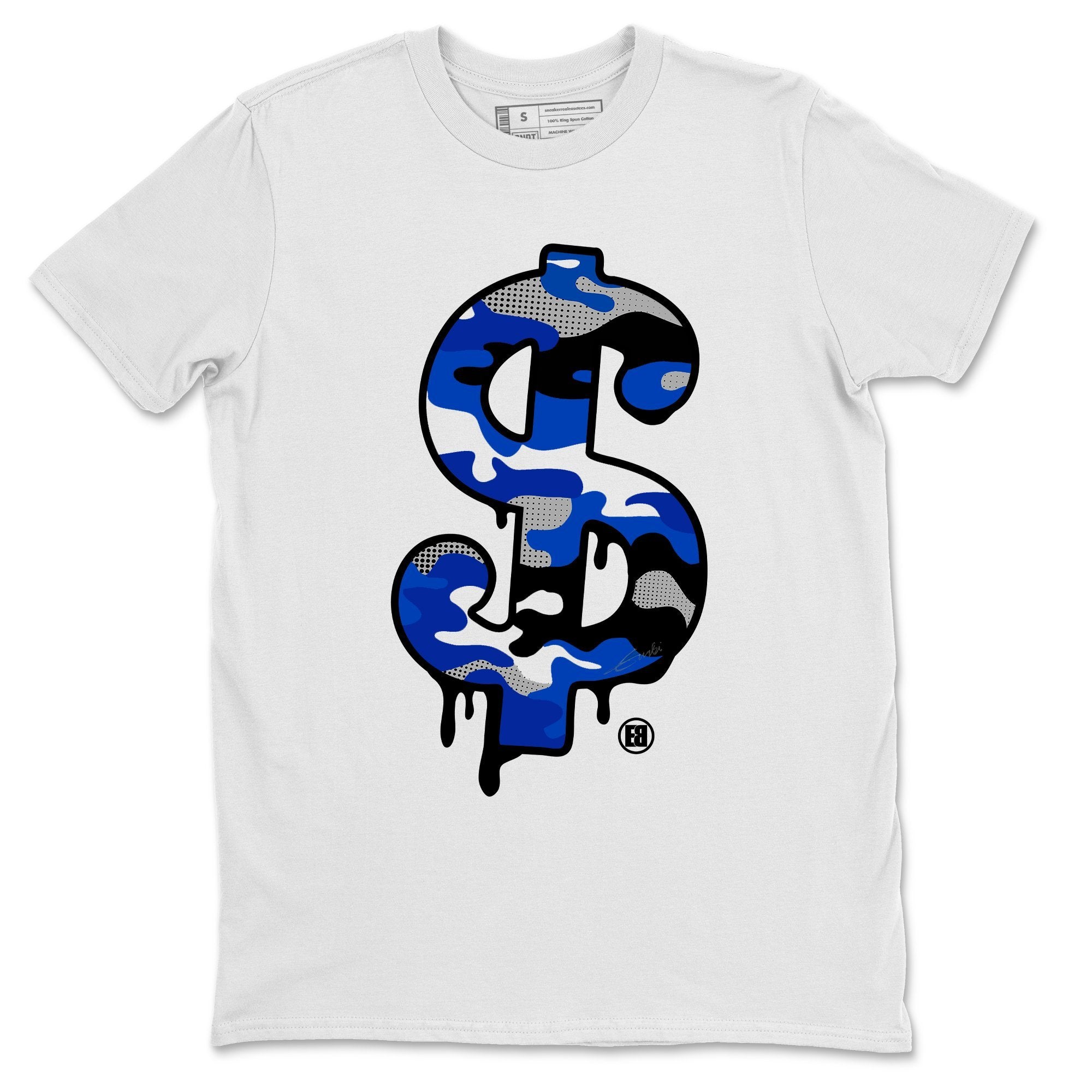 Dollar Camo Unisex Tops - Air Jordan 3 Varsity Royal