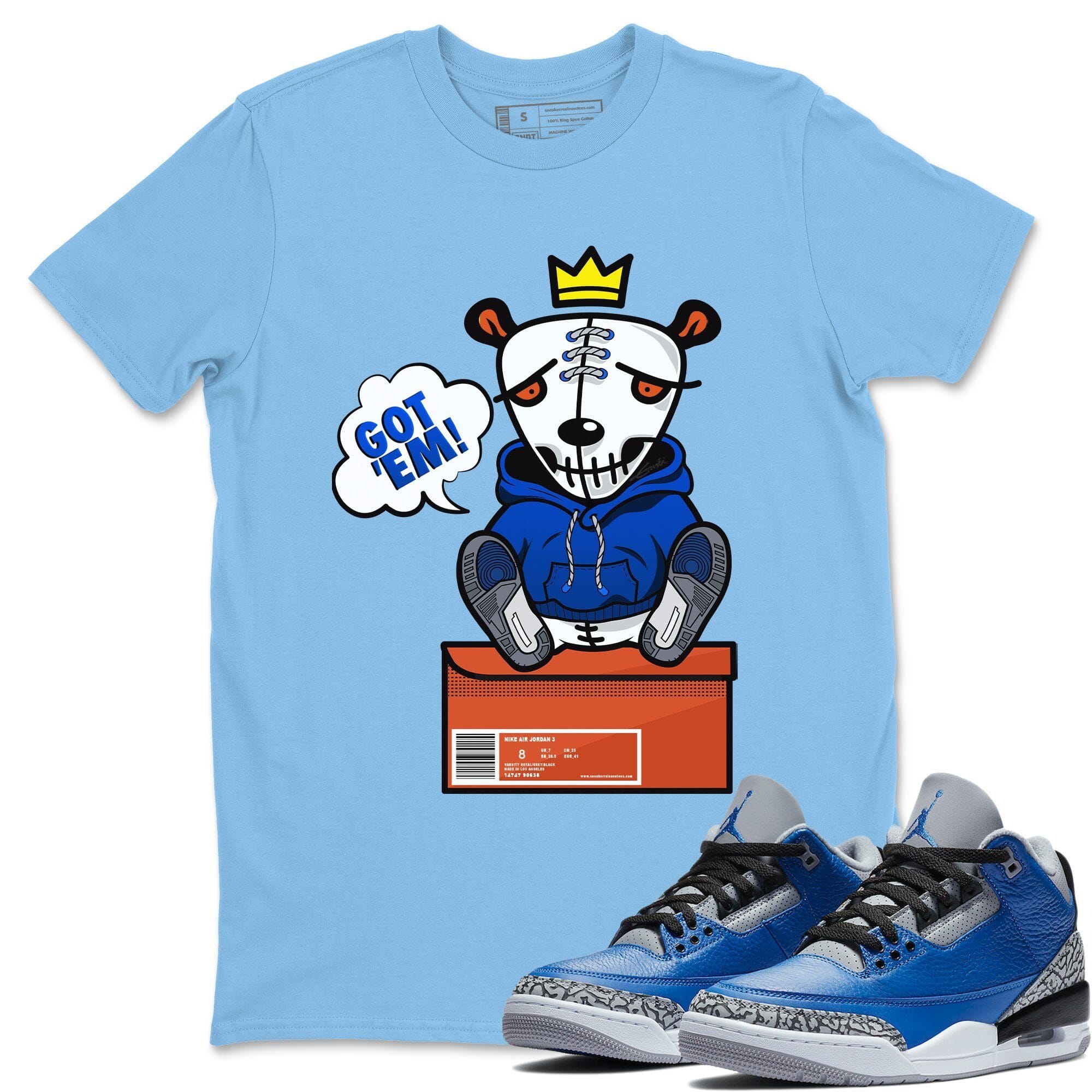 Got Em Unisex Tops - Air Jordan 3 Varsity Royal