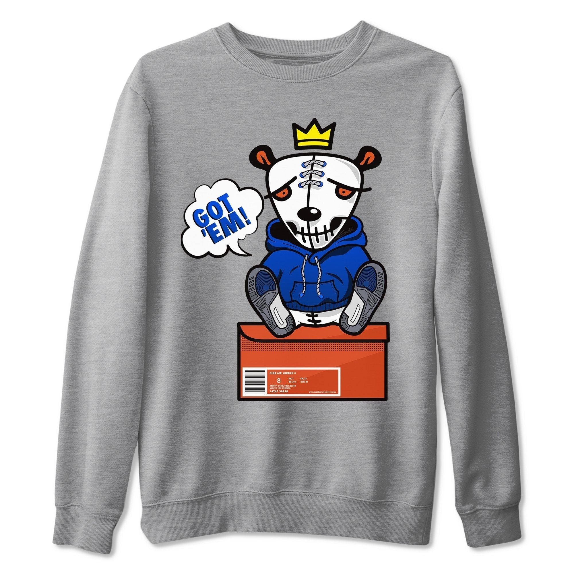 Got Em Unisex Tops - Air Jordan 3 Varsity Royal
