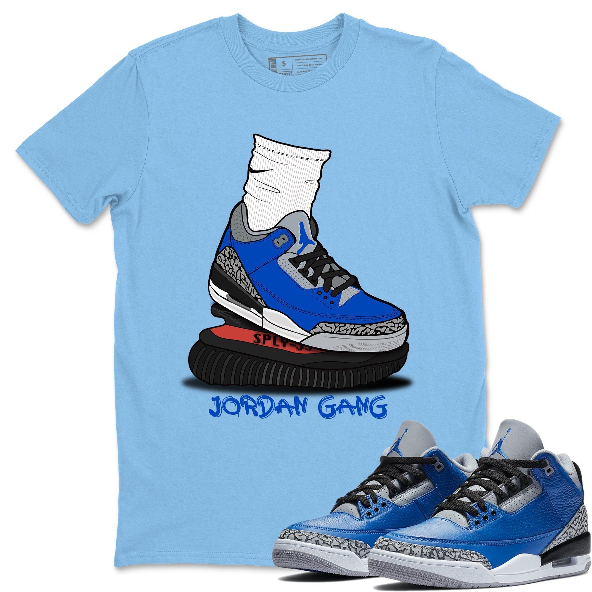 Air Jordan Gang Unisex Tops - Air Jordan 3 Varsity Royal