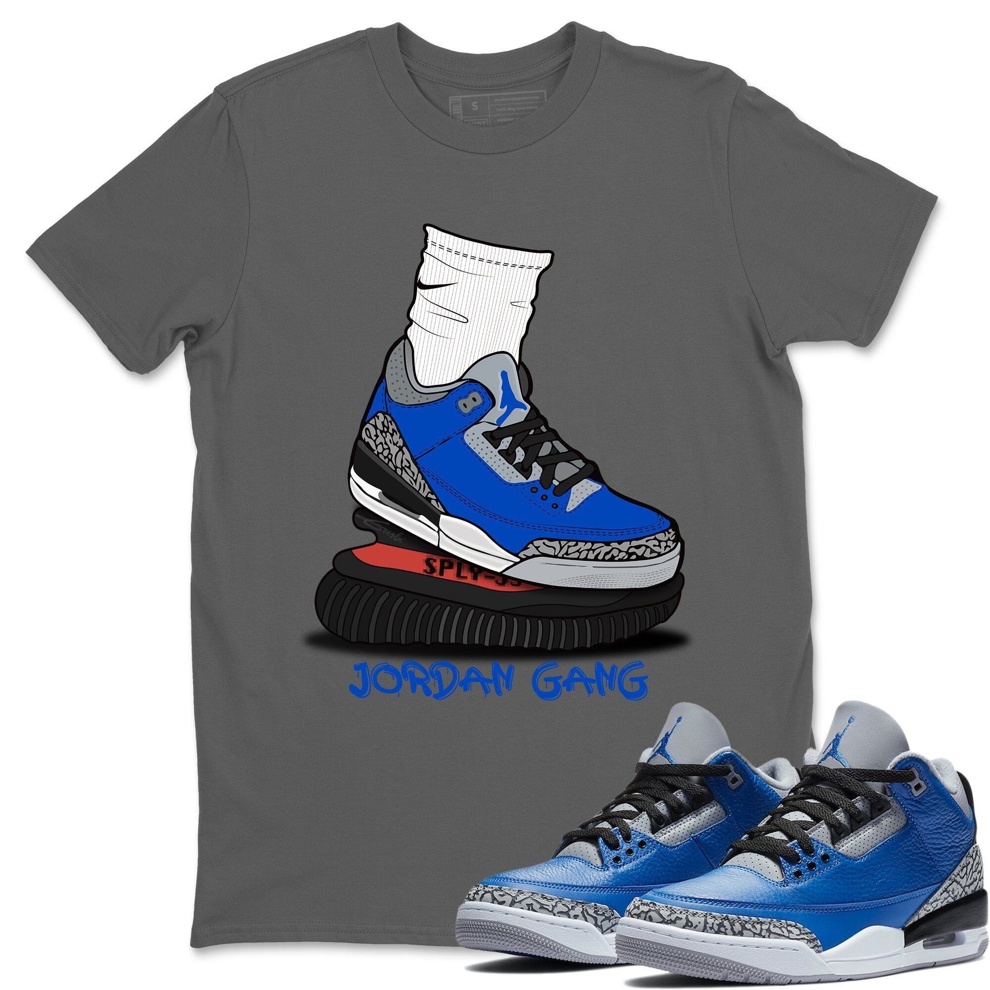 Air Jordan Gang Unisex Tops - Air Jordan 3 Varsity Royal