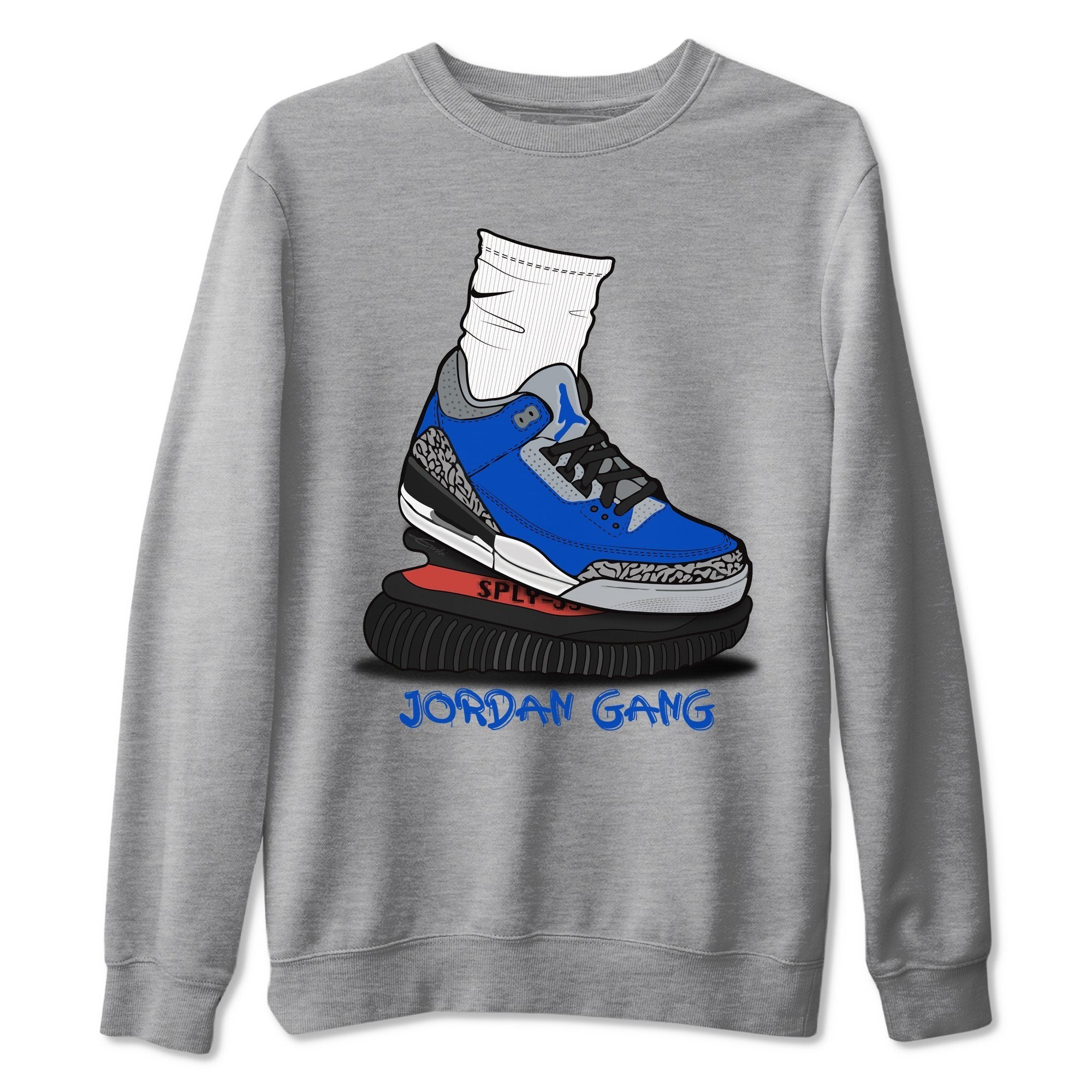 Air Jordan Gang Unisex Tops - Air Jordan 3 Varsity Royal