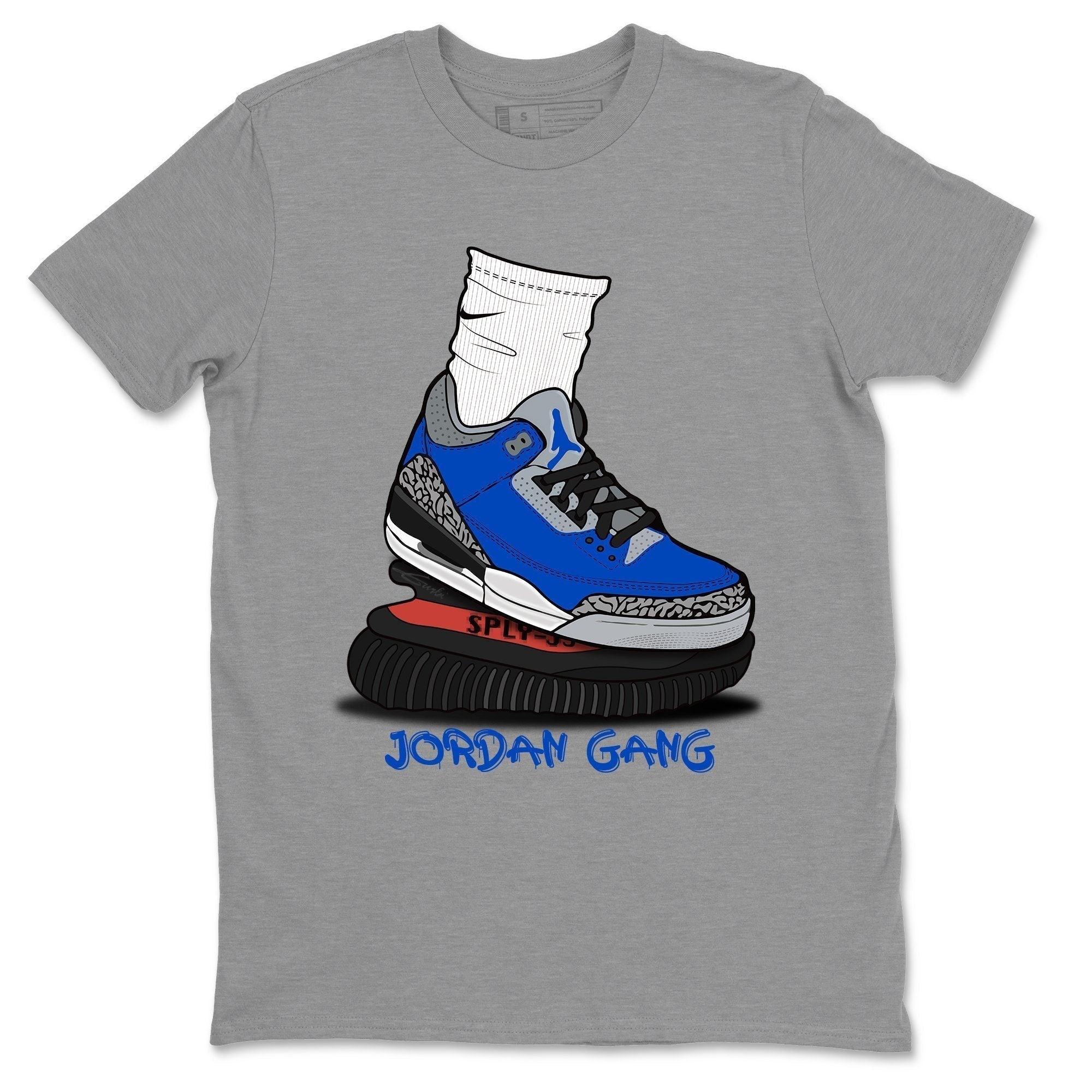 Air Jordan Gang Unisex Tops - Air Jordan 3 Varsity Royal