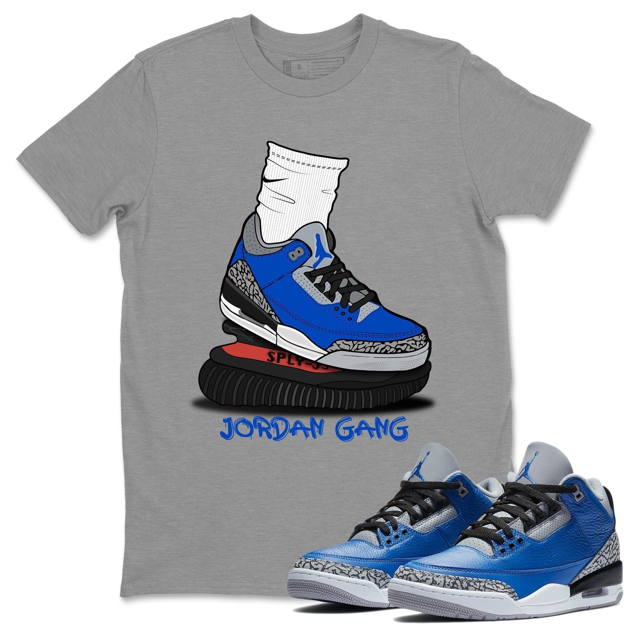 Air Jordan Gang Unisex Tops - Air Jordan 3 Varsity Royal