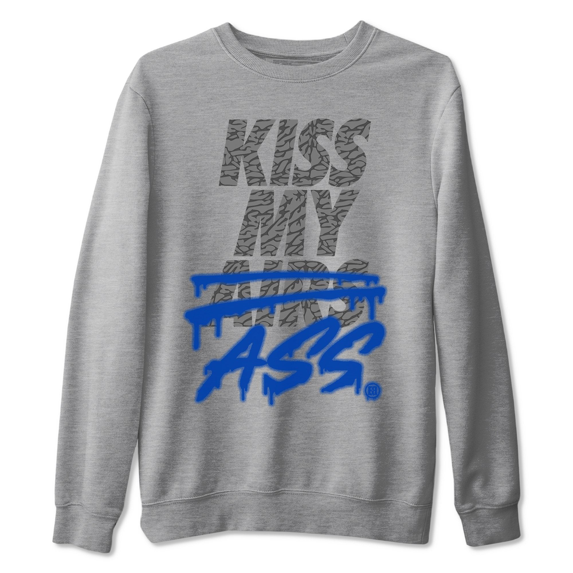 Kiss My Ass Unisex Tops - Air Jordan 3 Varsity Royal