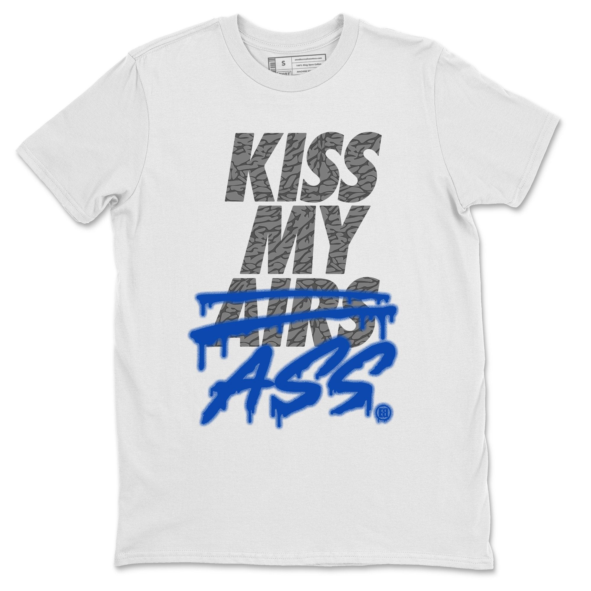 Kiss My Ass Unisex Tops - Air Jordan 3 Varsity Royal
