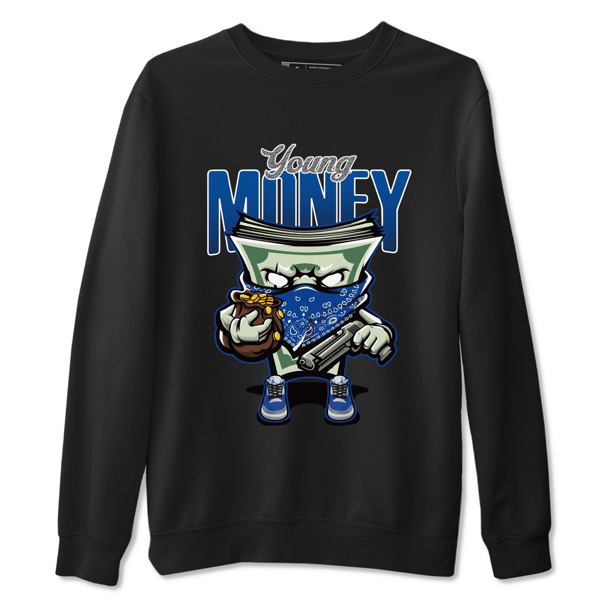 Young Money Unisex Tops - Air Jordan 3 Varsity Royal