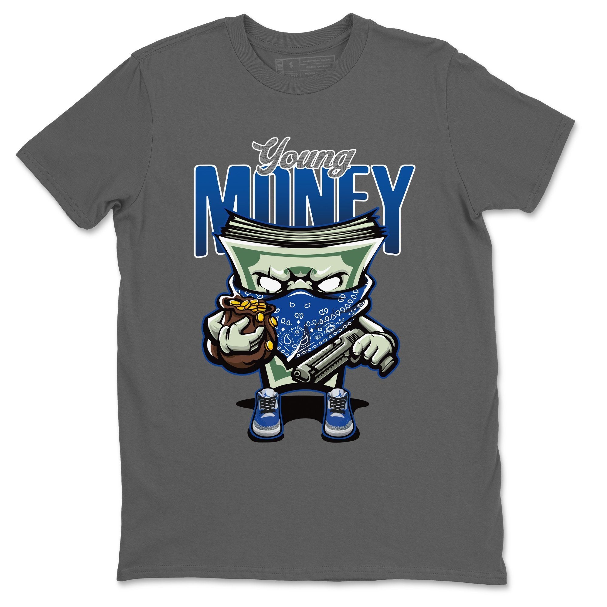Young Money Unisex Tops - Air Jordan 3 Varsity Royal