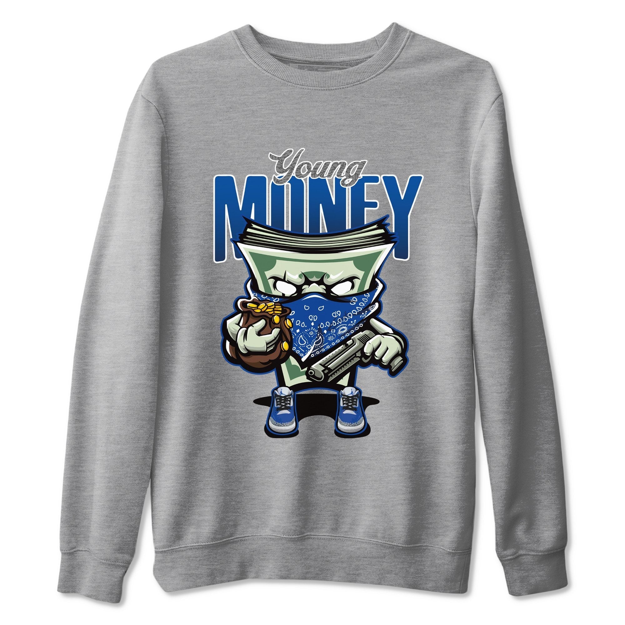 Young Money Unisex Tops - Air Jordan 3 Varsity Royal